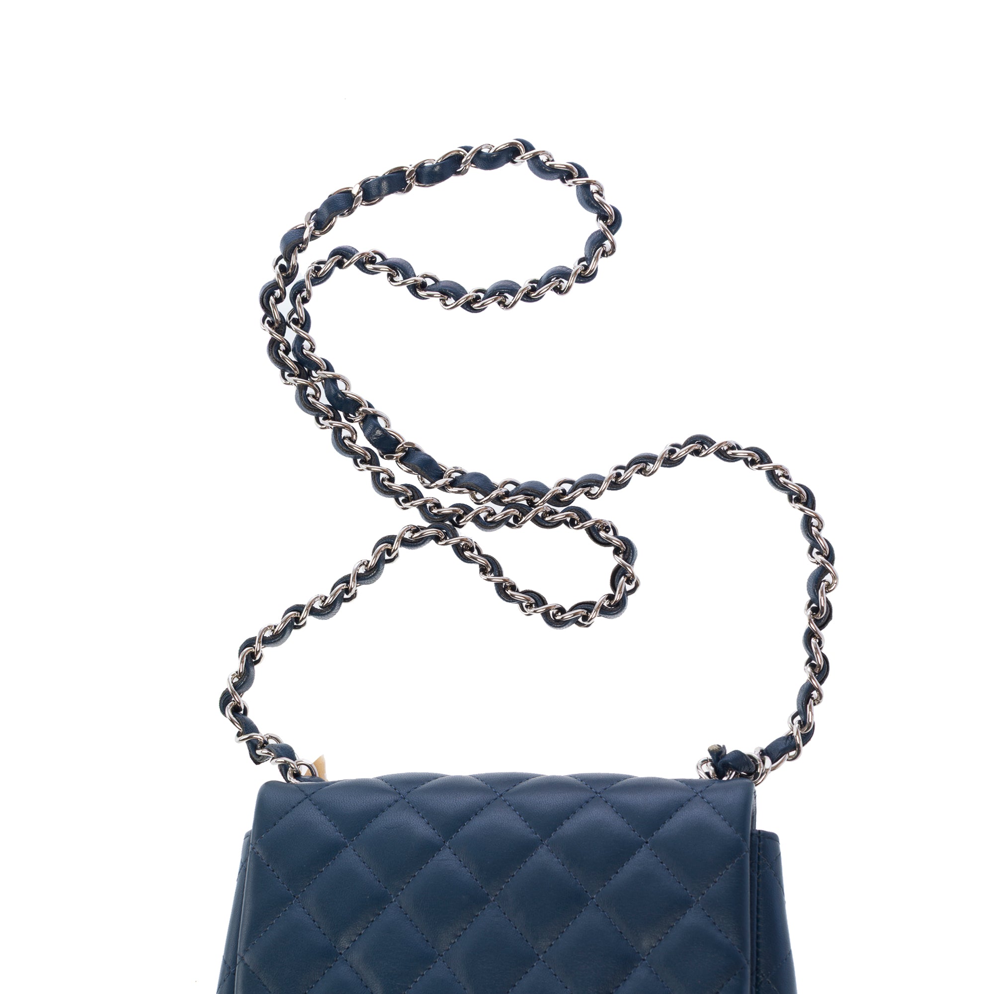 Sac CHANEL Timeless/Classique en Cuir Bleu Marine - 103730