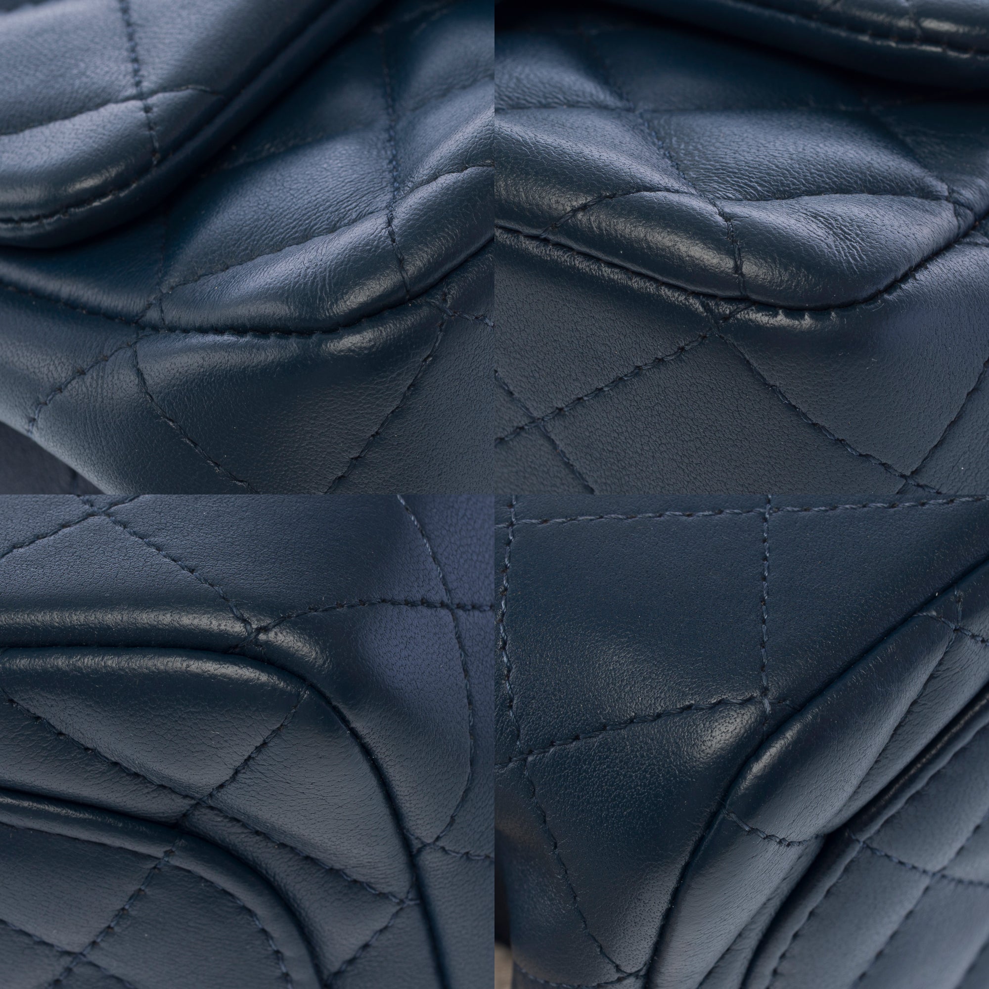 Sac CHANEL Timeless/Classique en Cuir Bleu Marine - 103730