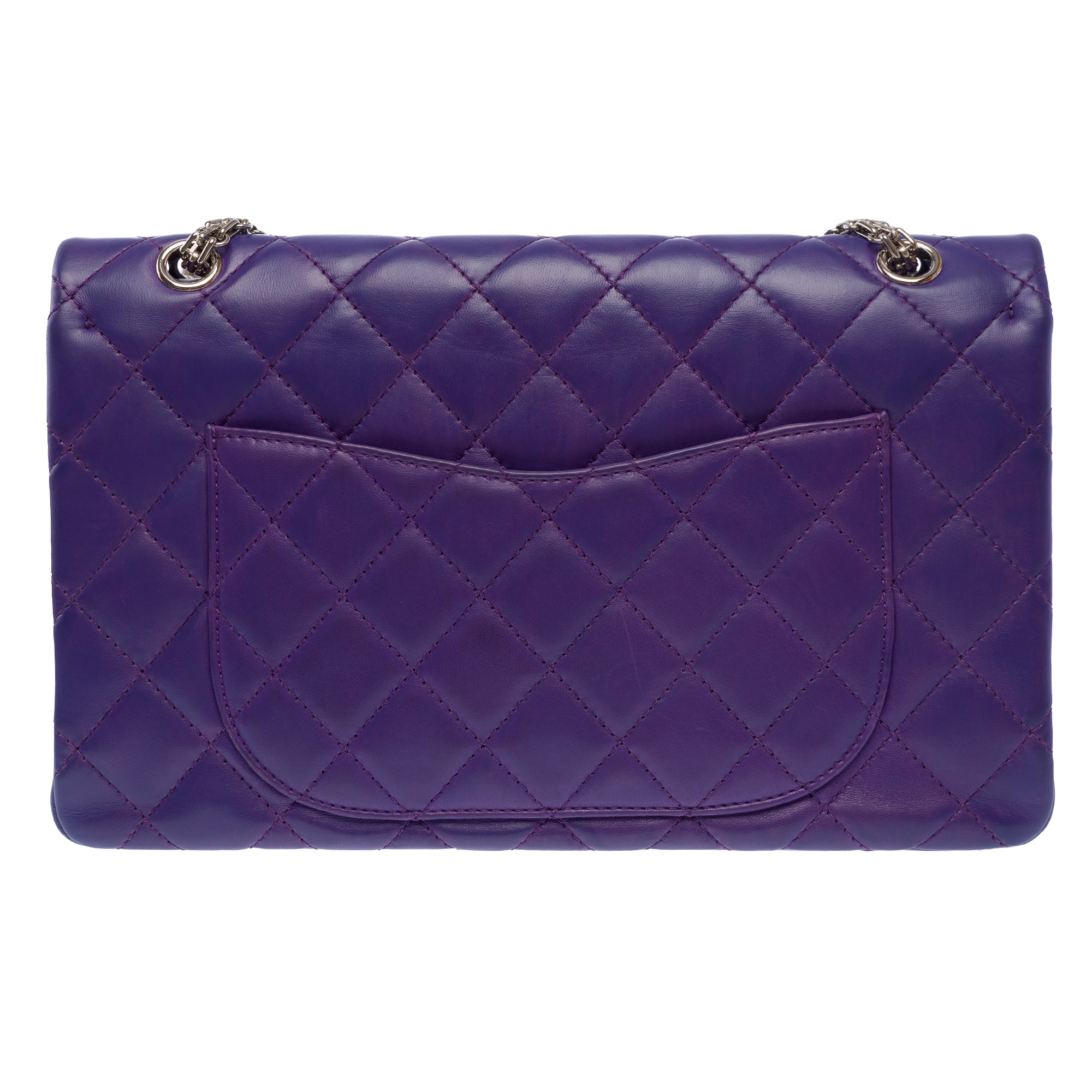 Sac CHANEL 2.55 en Cuir Violet - 103728
