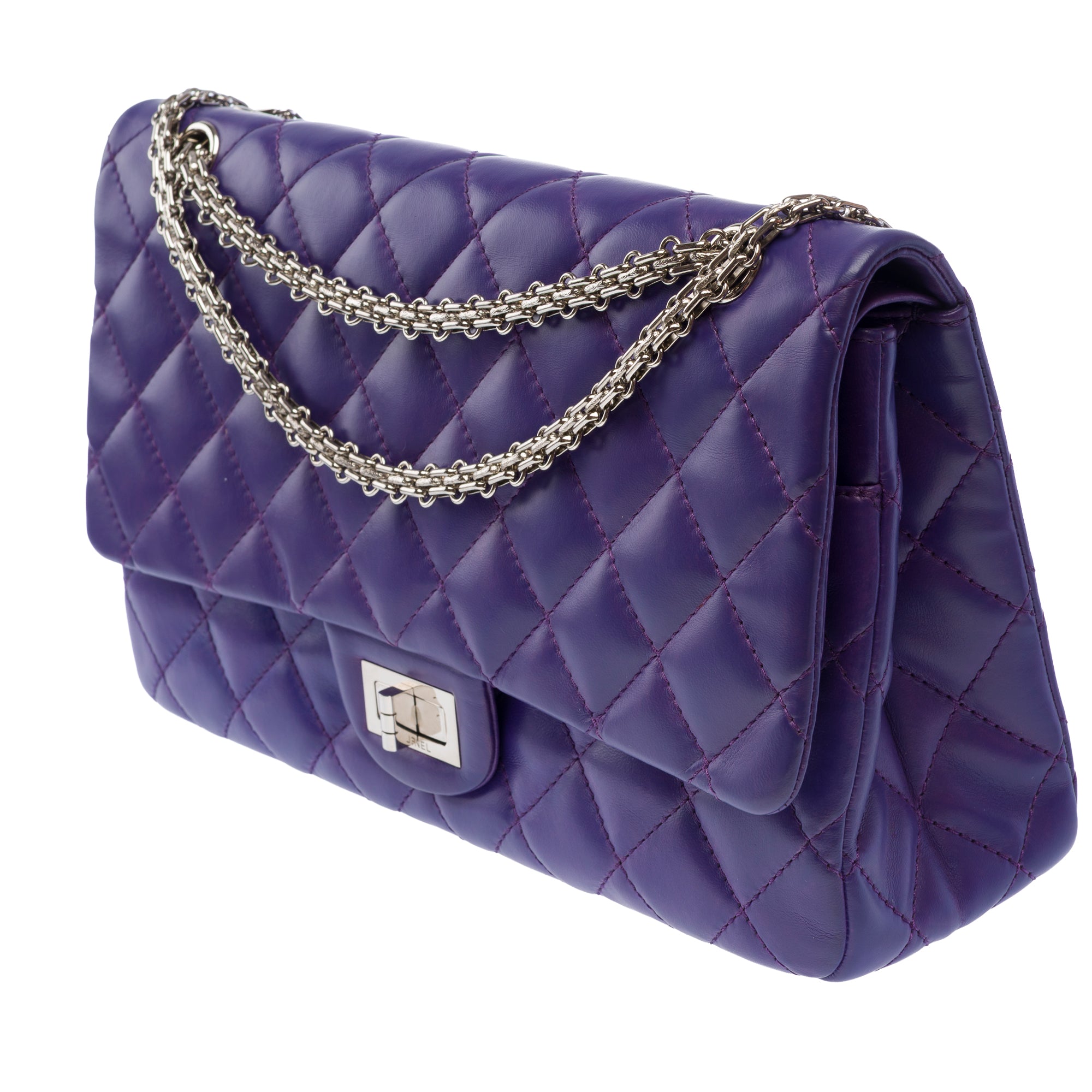 Sac CHANEL 2.55 en Cuir Violet - 103728