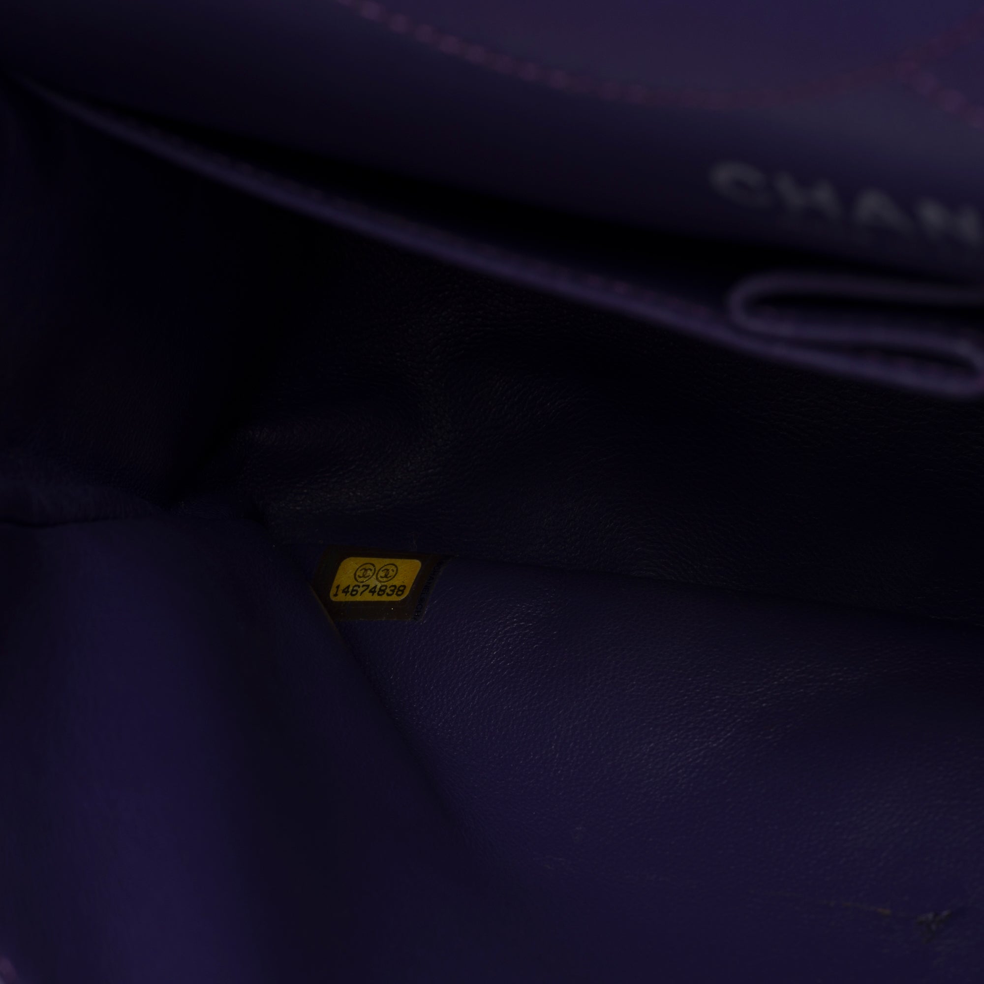 Sac CHANEL 2.55 en Cuir Violet - 103728