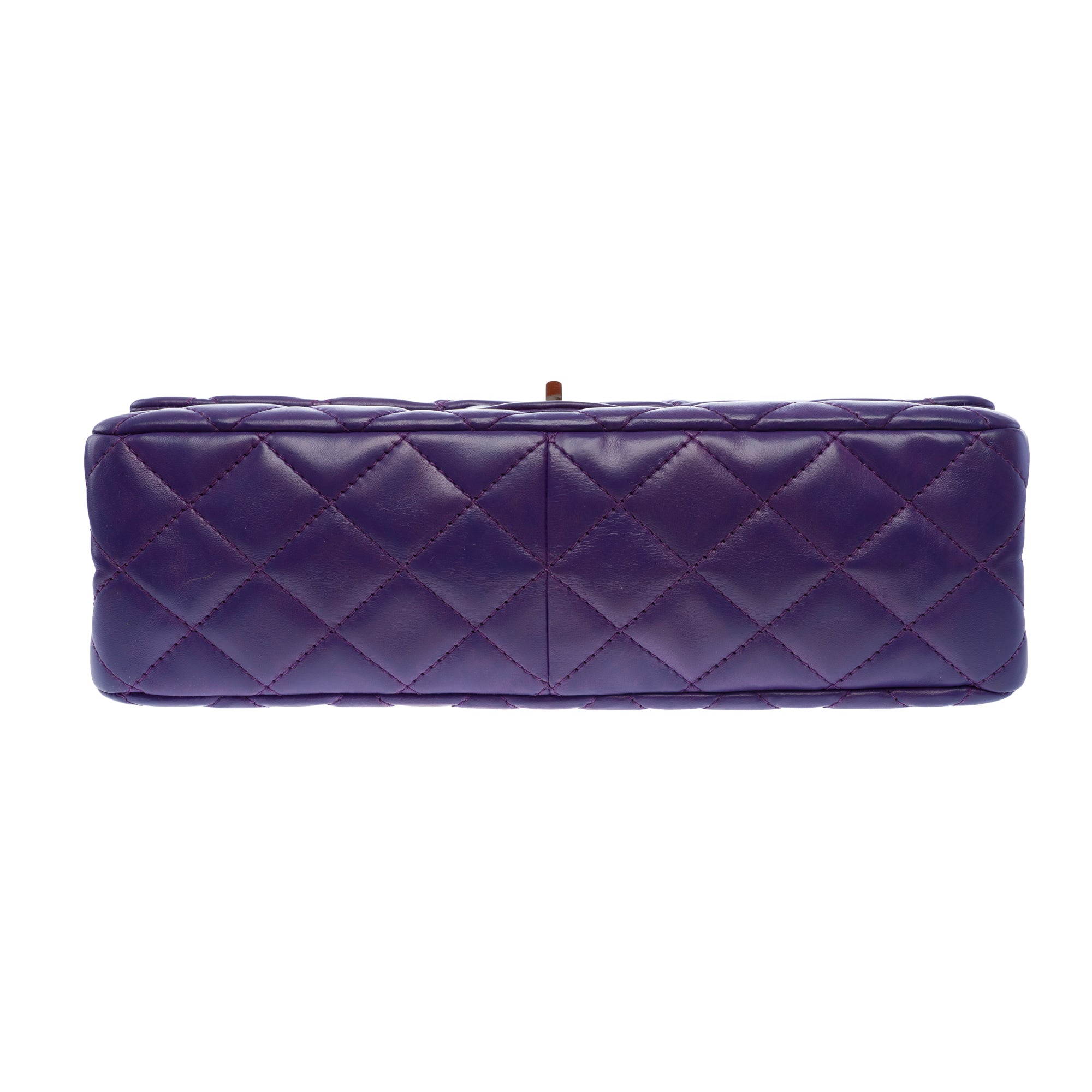 Sac CHANEL 2.55 en Cuir Violet - 103728