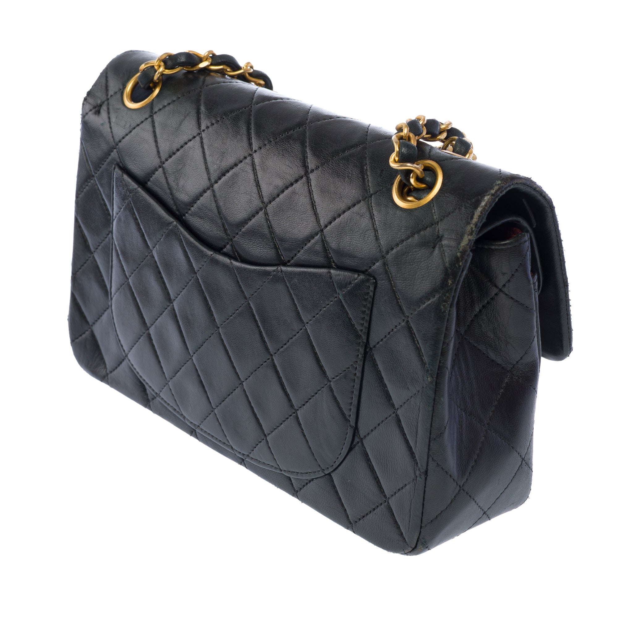 Sac CHANEL Timeless/Classique en Cuir Noir - 103725
