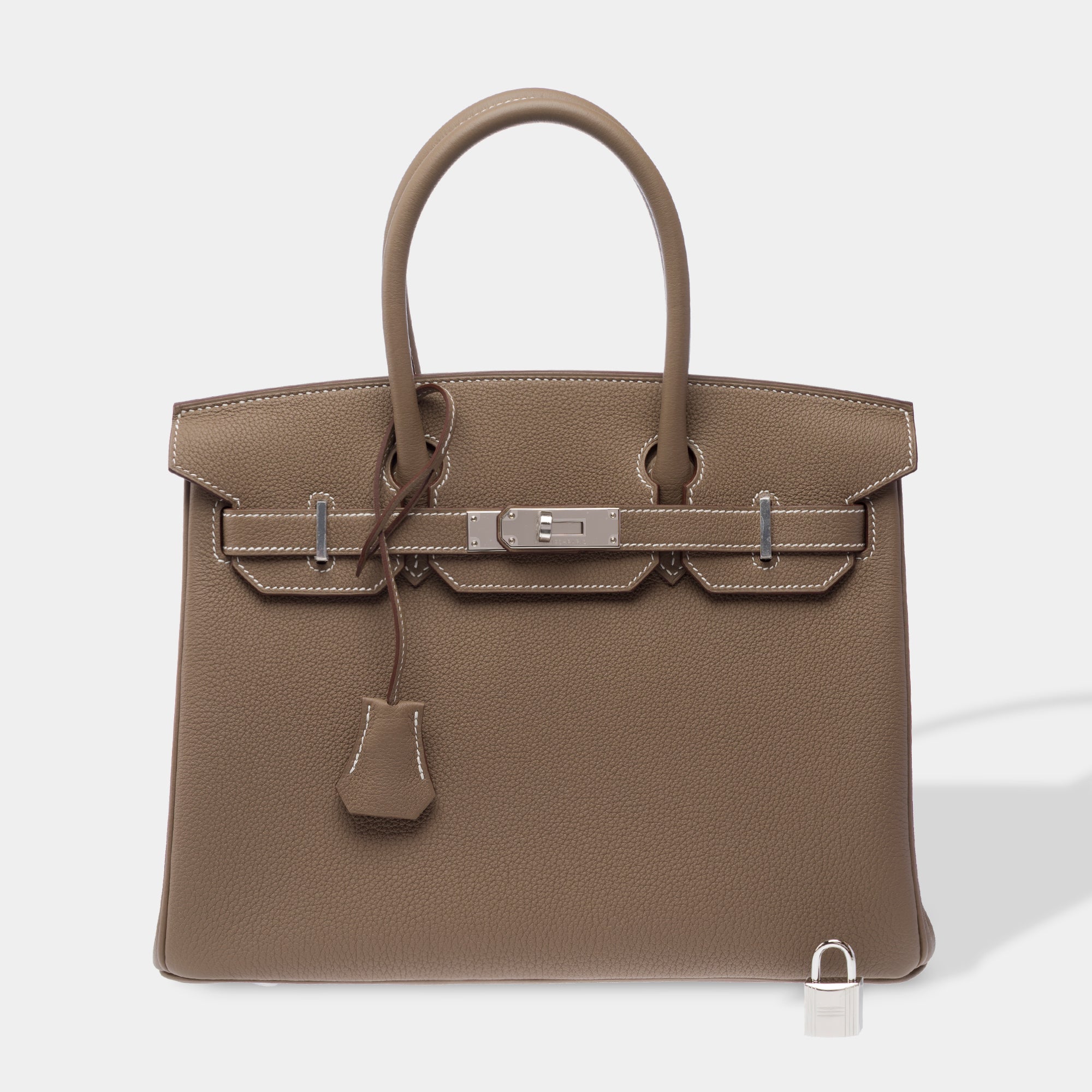 Sac HERMES Birkin 30 en Cuir Étoupe - 103717