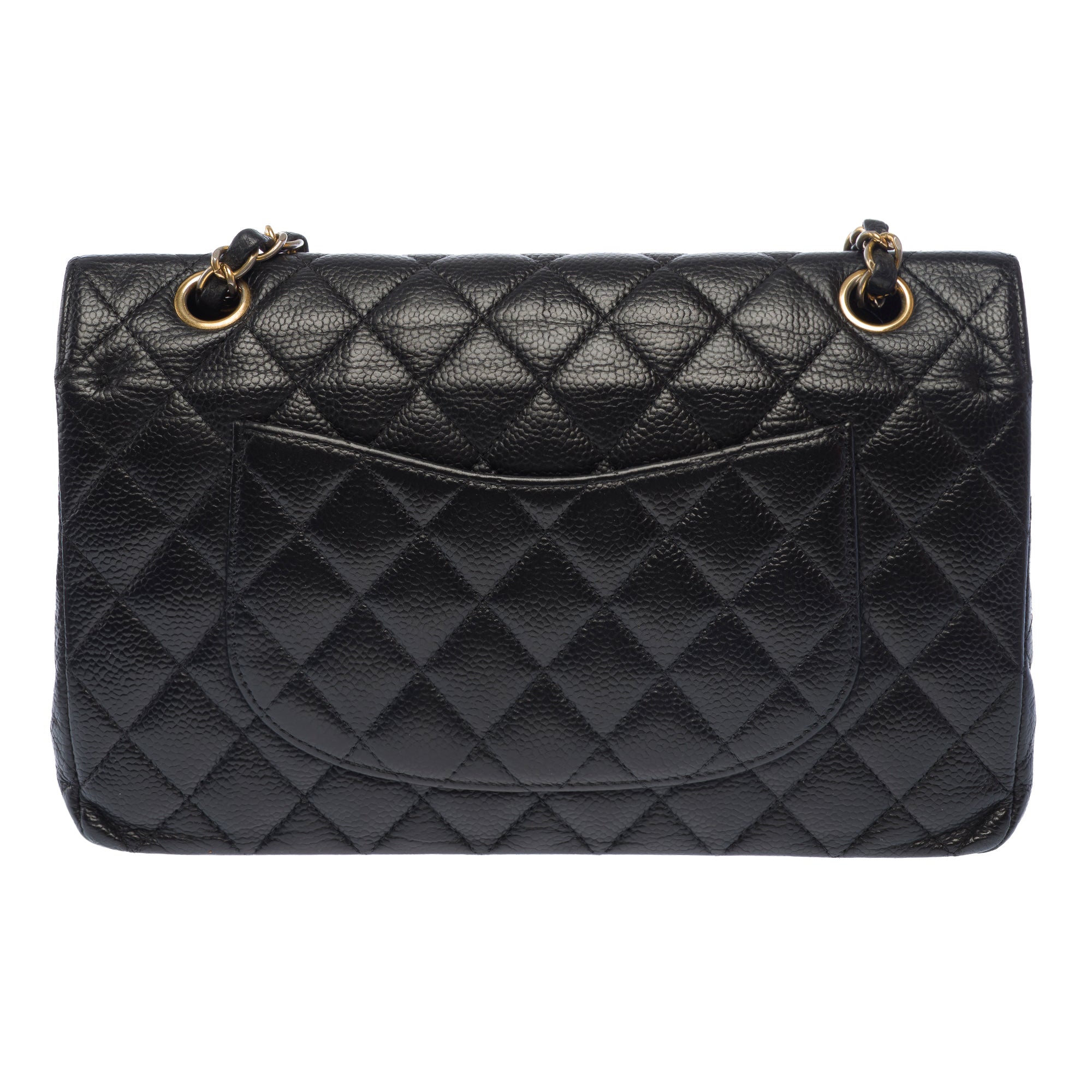 Sac CHANEL Timeless/Classique en Cuir Noir - 103724