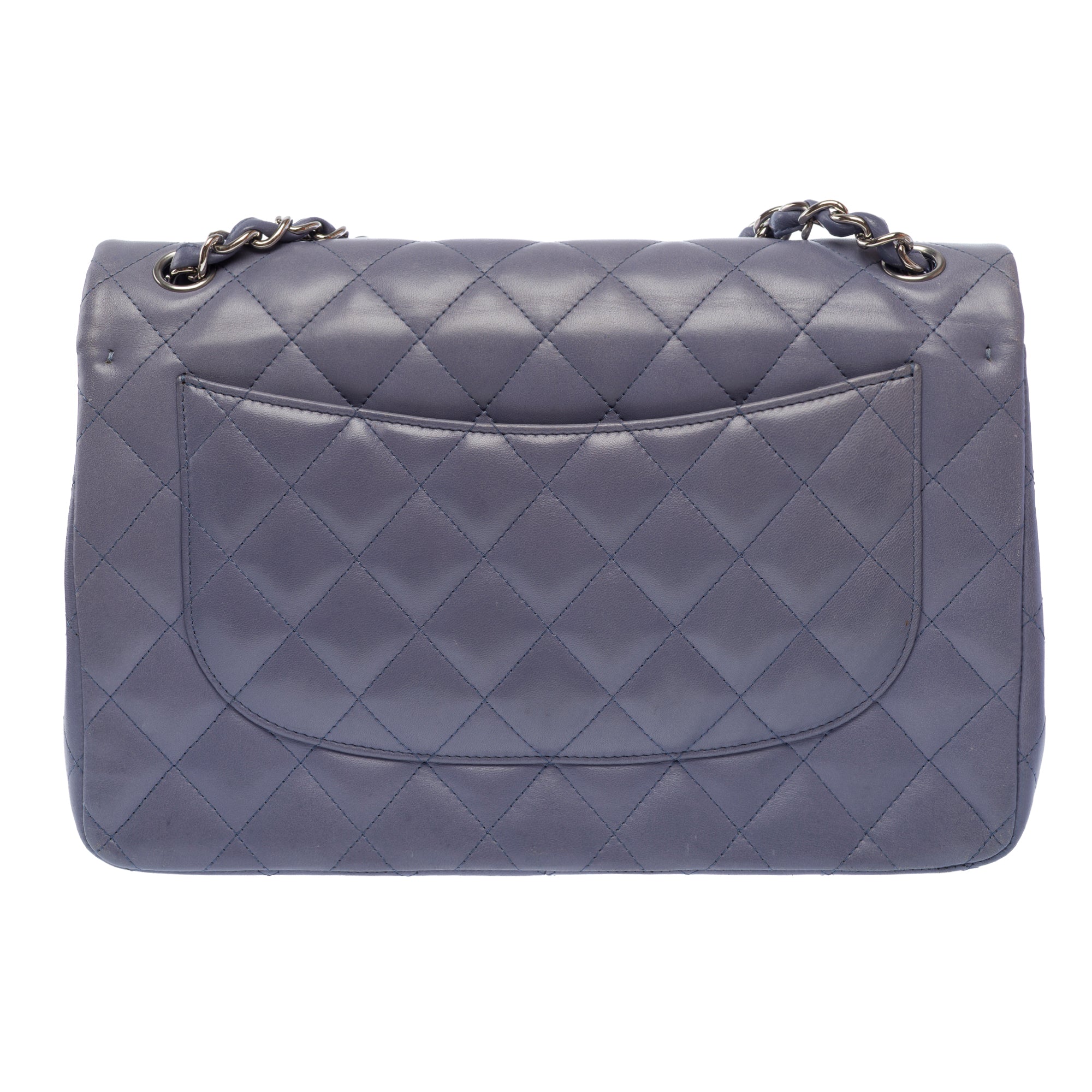 Sac CHANEL Timeless/Classique en Cuir Bleu - 103720