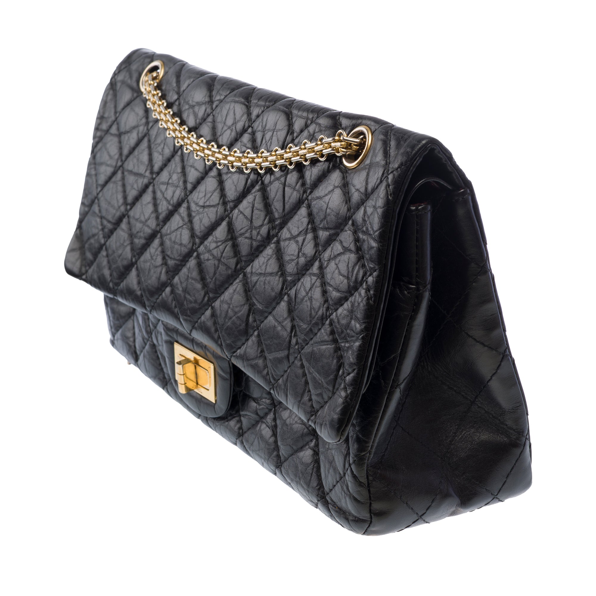 Sac CHANEL 2.55 en Cuir Noir - 103727