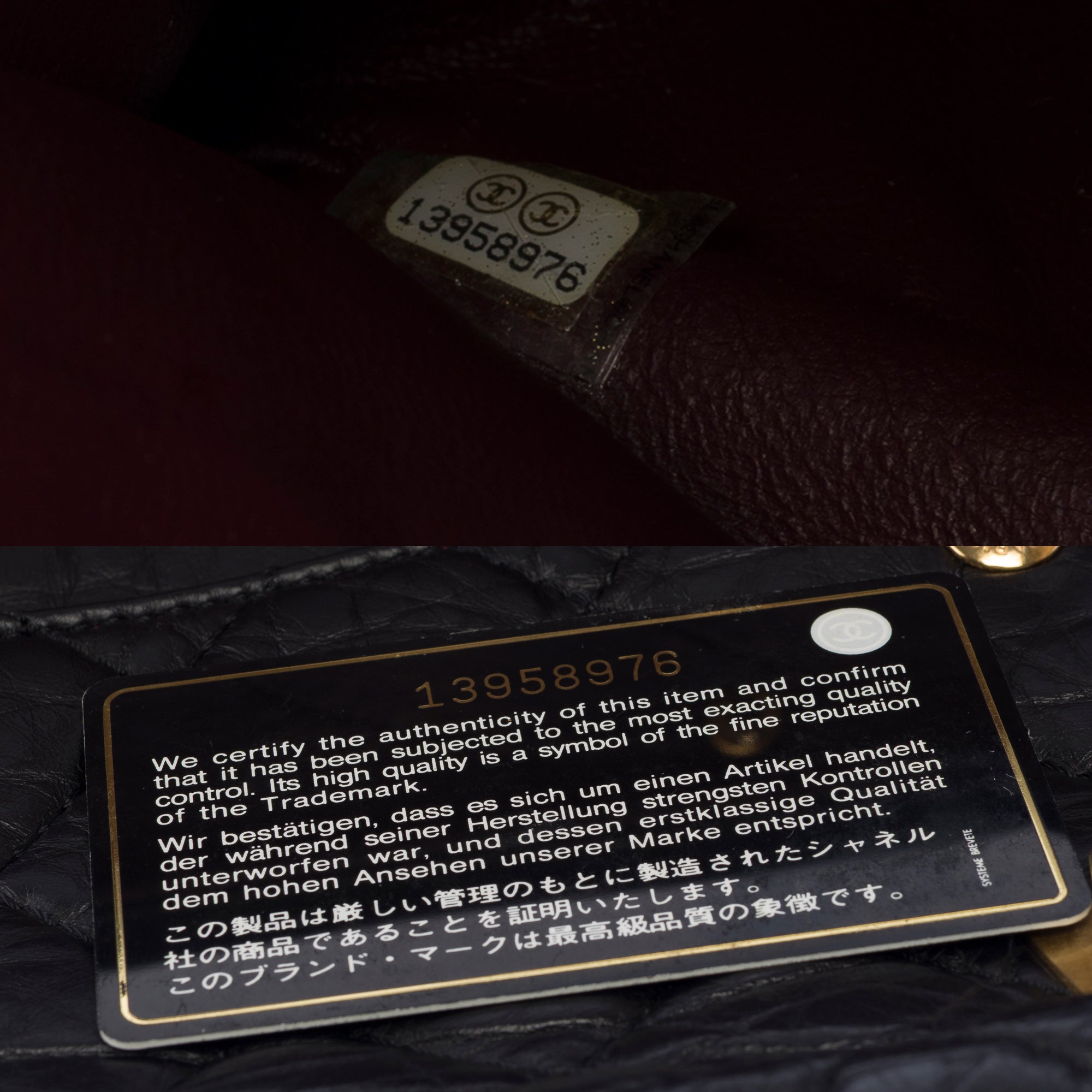 Sac CHANEL 2.55 en Cuir Noir - 103727