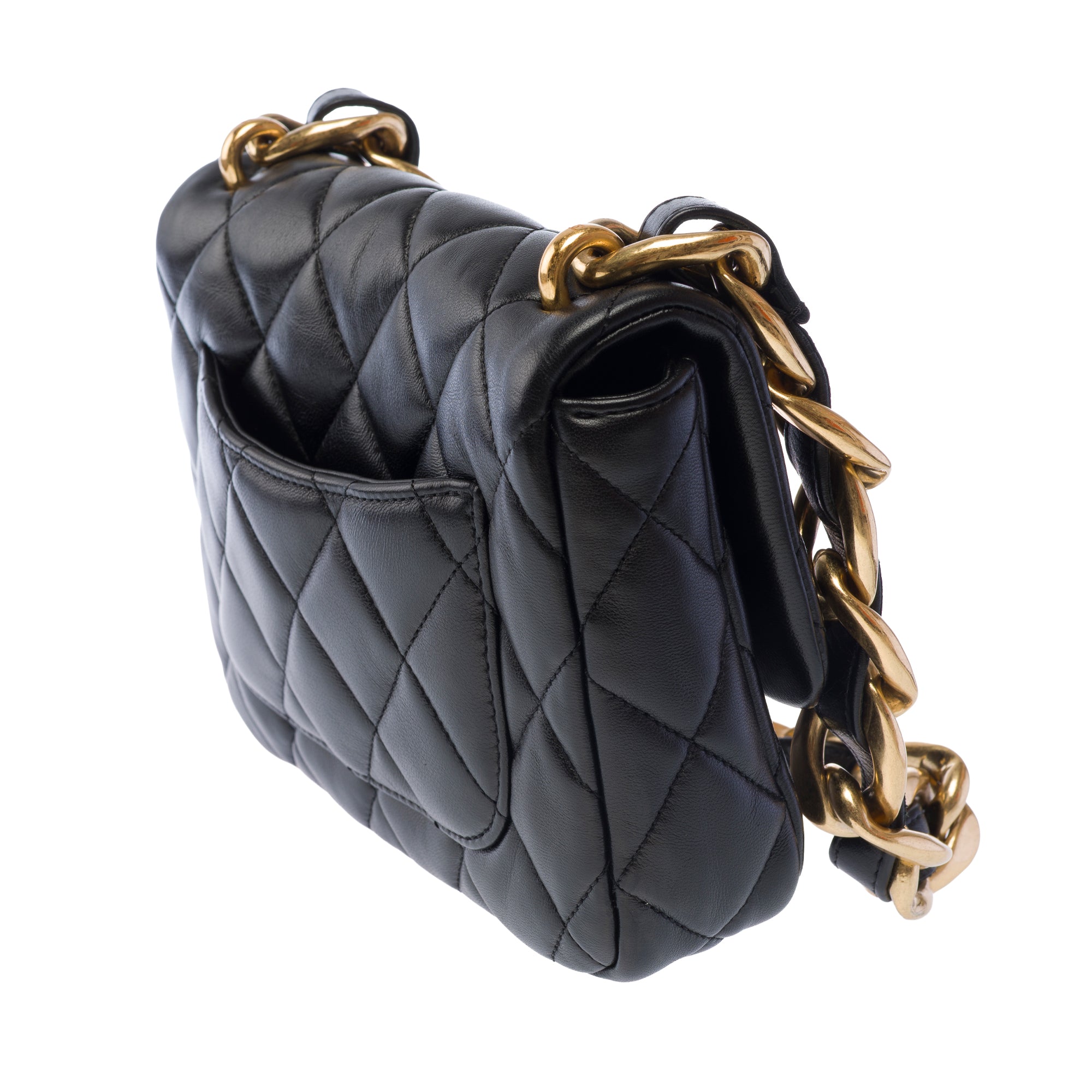 Sac CHANEL Timeless/Classique en Cuir Noir - 103745