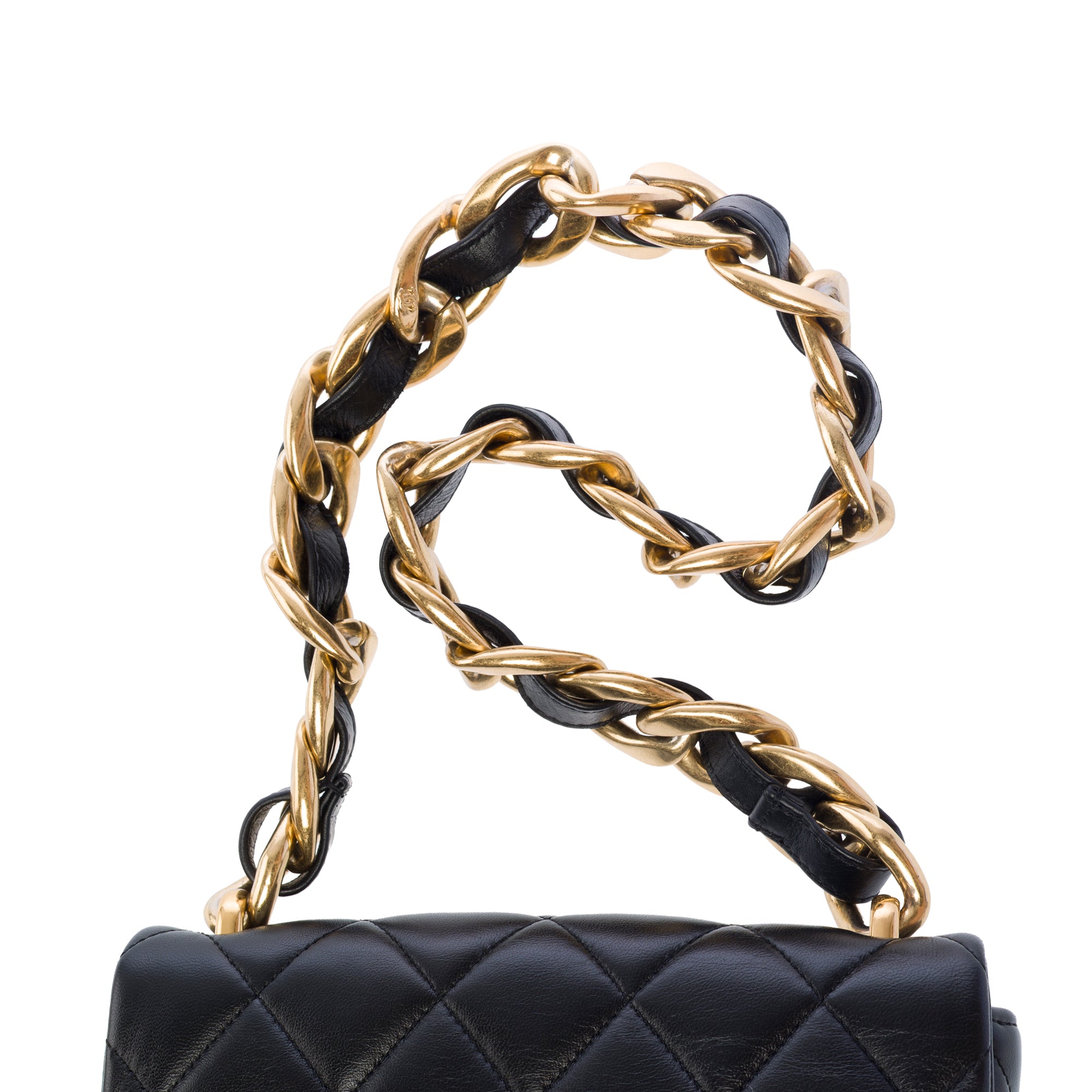Sac CHANEL Timeless/Classique en Cuir Noir - 103745