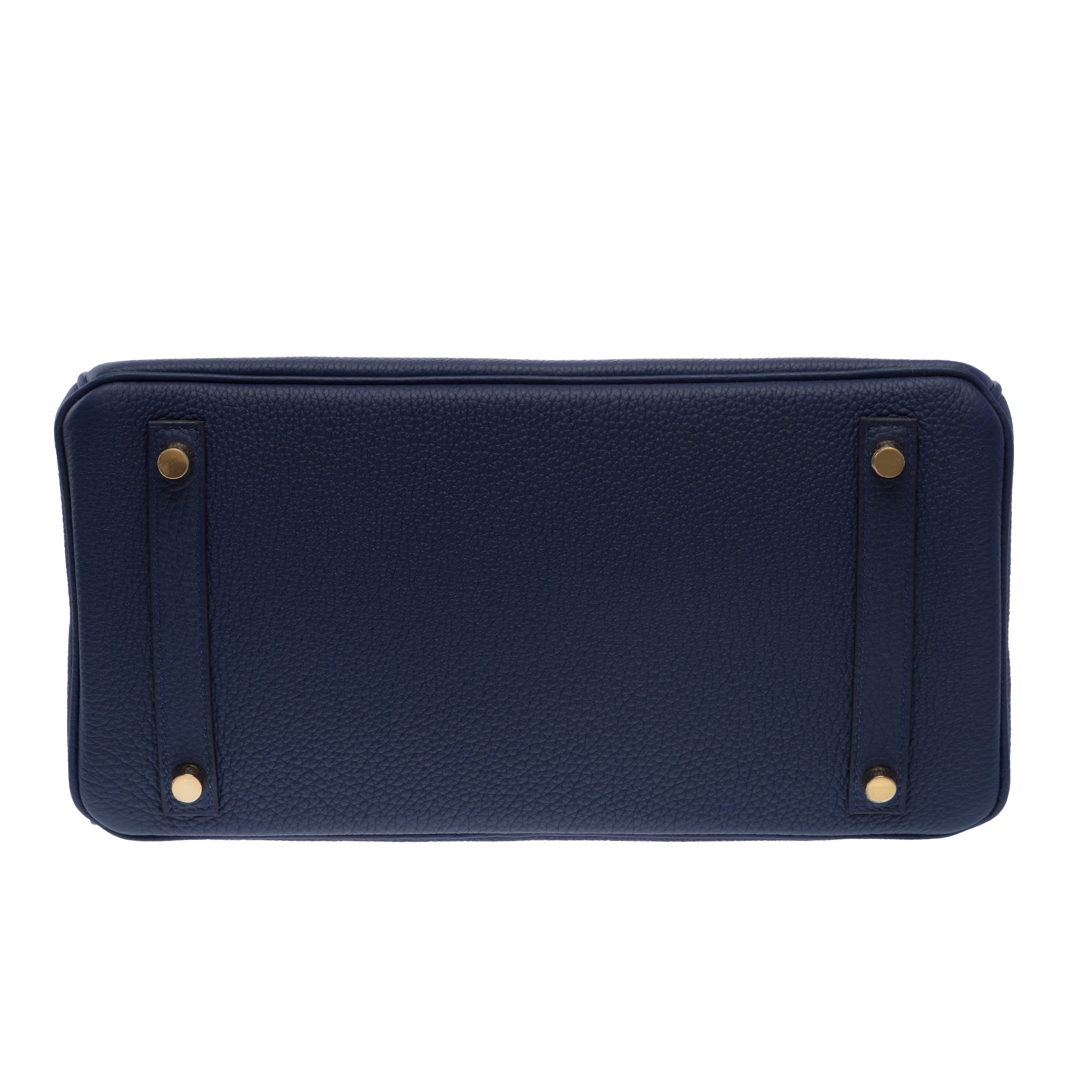 Sac HERMES Birkin 30 en Cuir Bleu - 103732