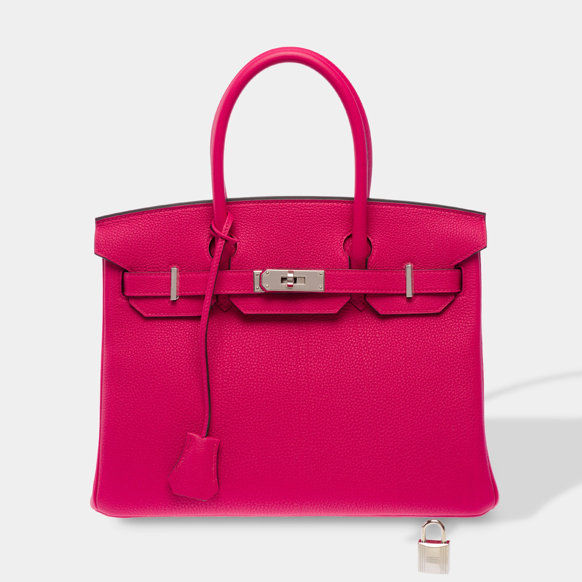 Sac HERMES Birkin 30 en Cuir Rose - 103746