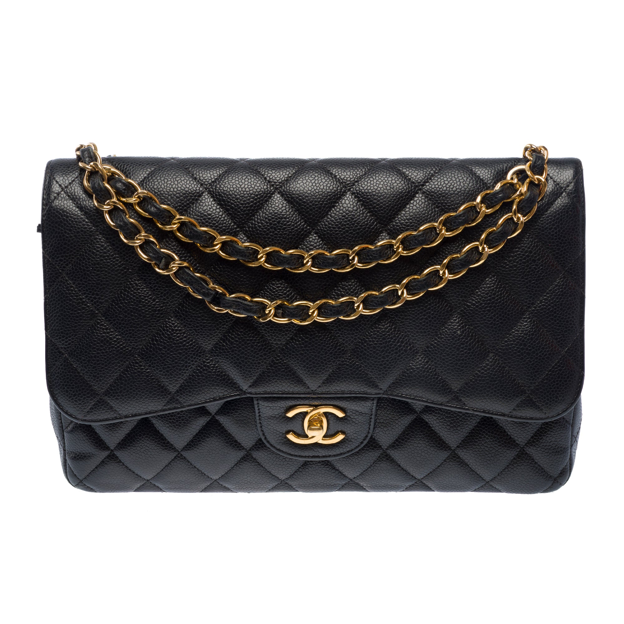 Sac CHANEL Timeless/Classique en Cuir Noir - 103741