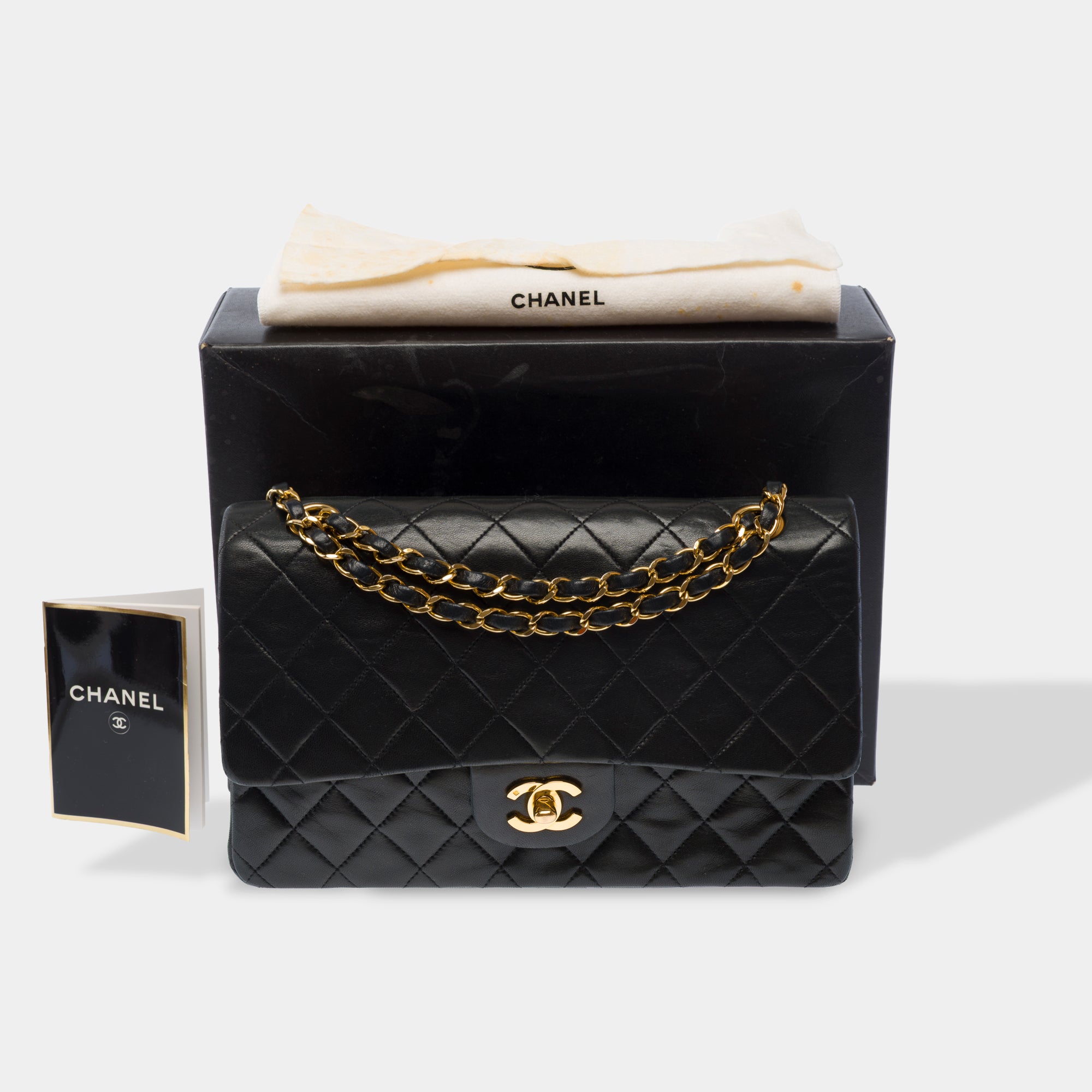 Sac CHANEL Timeless/Classique en Cuir Noir - 103726