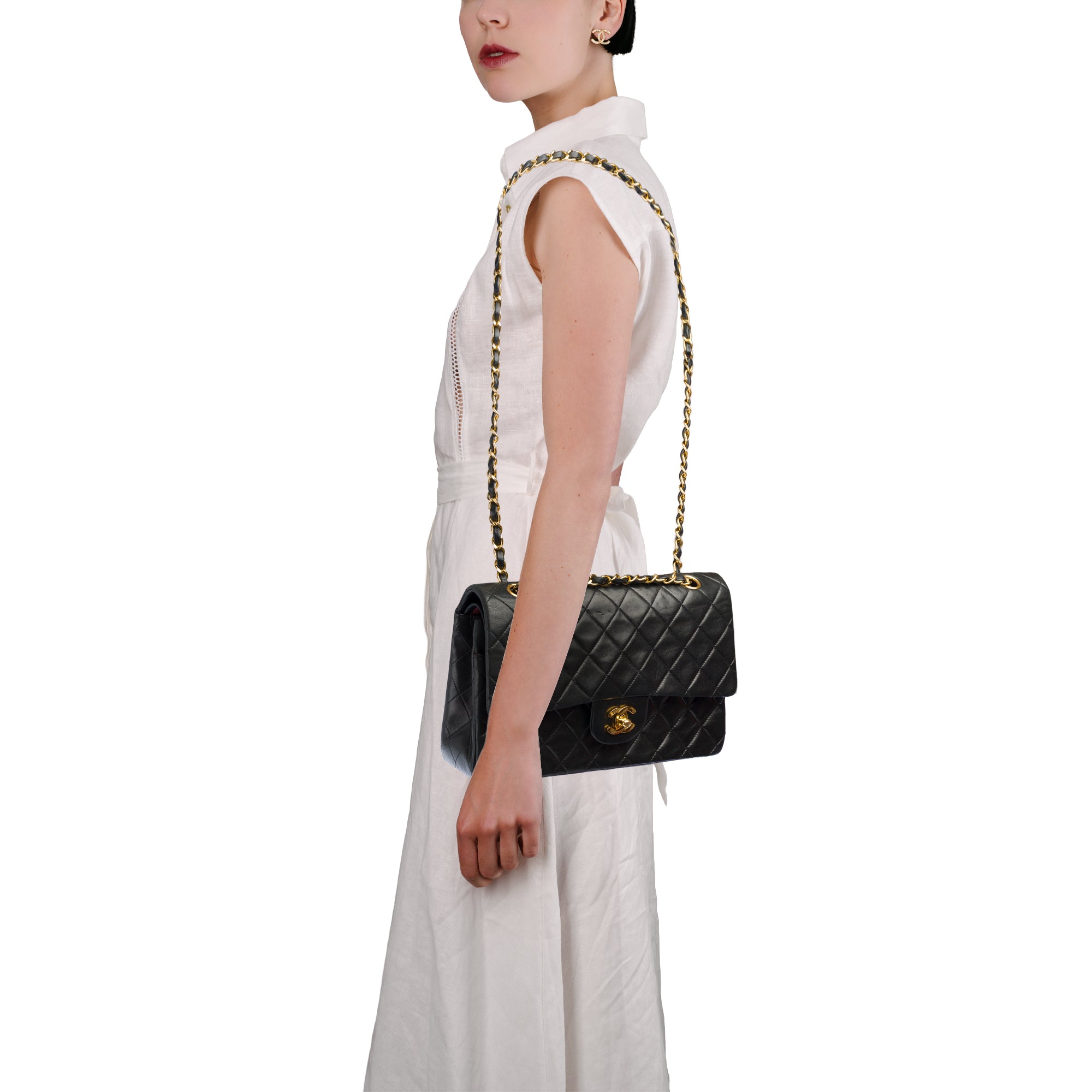 Sac CHANEL Timeless/Classique en Cuir Noir - 103726