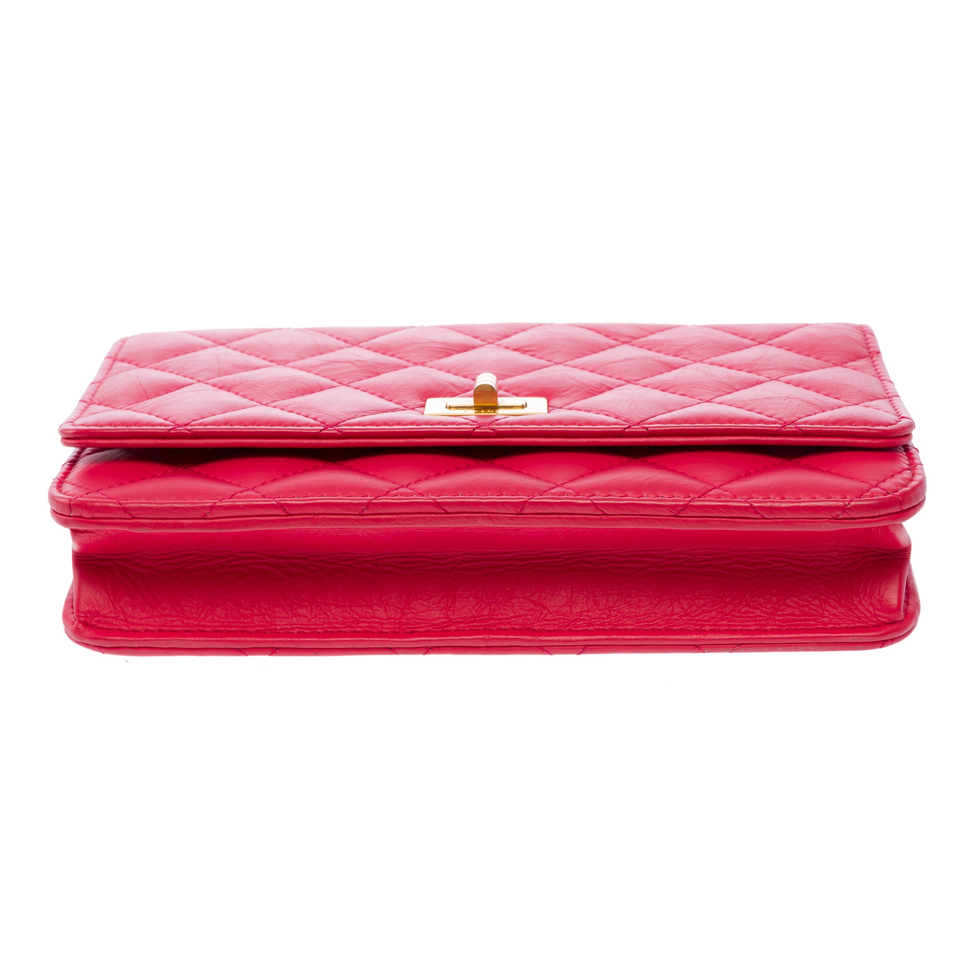 Sac CHANEL Wallet on Chain en Cuir Rose - 103723