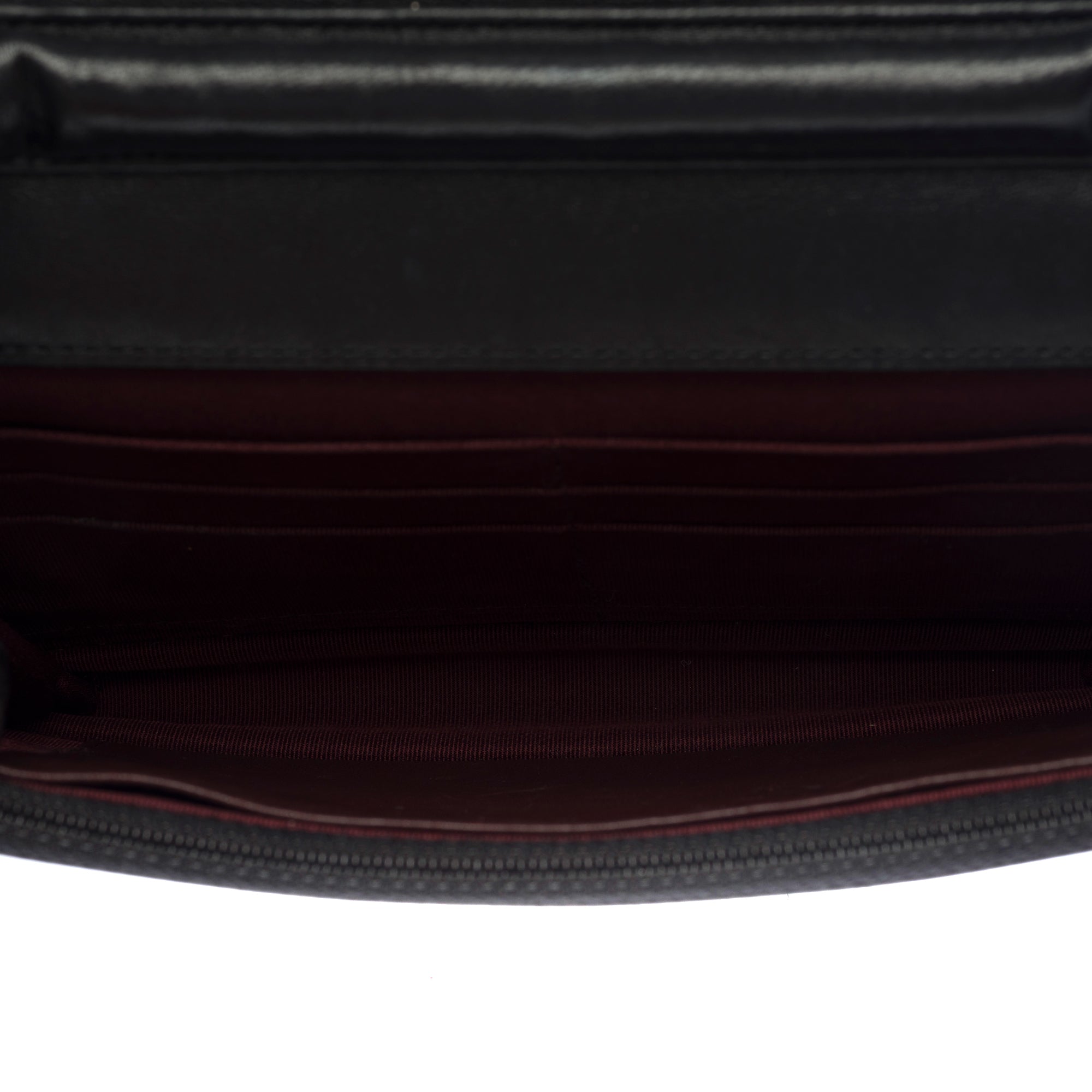 Sac CHANEL Wallet on Chain en Cuir Noir - 103722