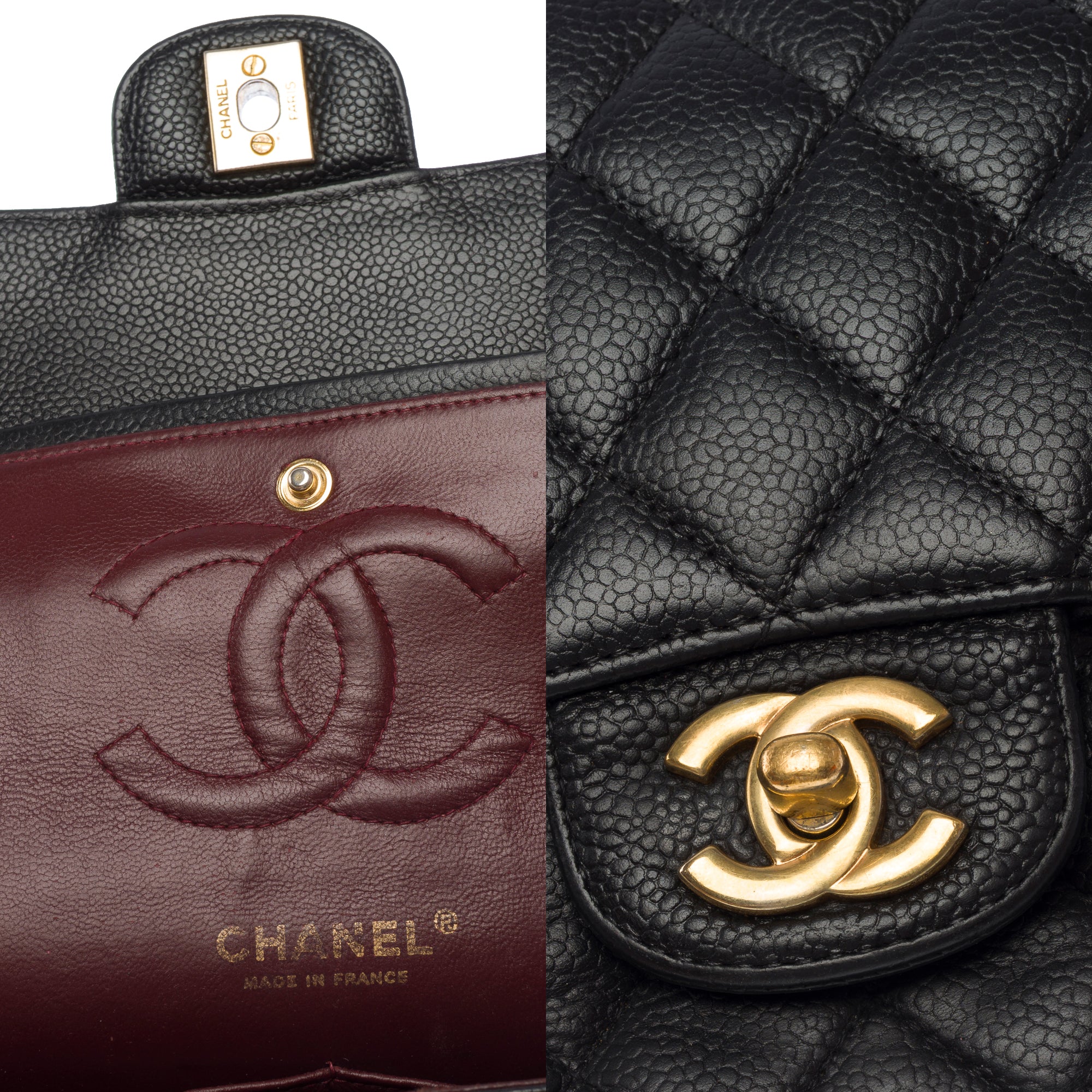 Sac CHANEL Timeless/Classique en Cuir Noir - 103731