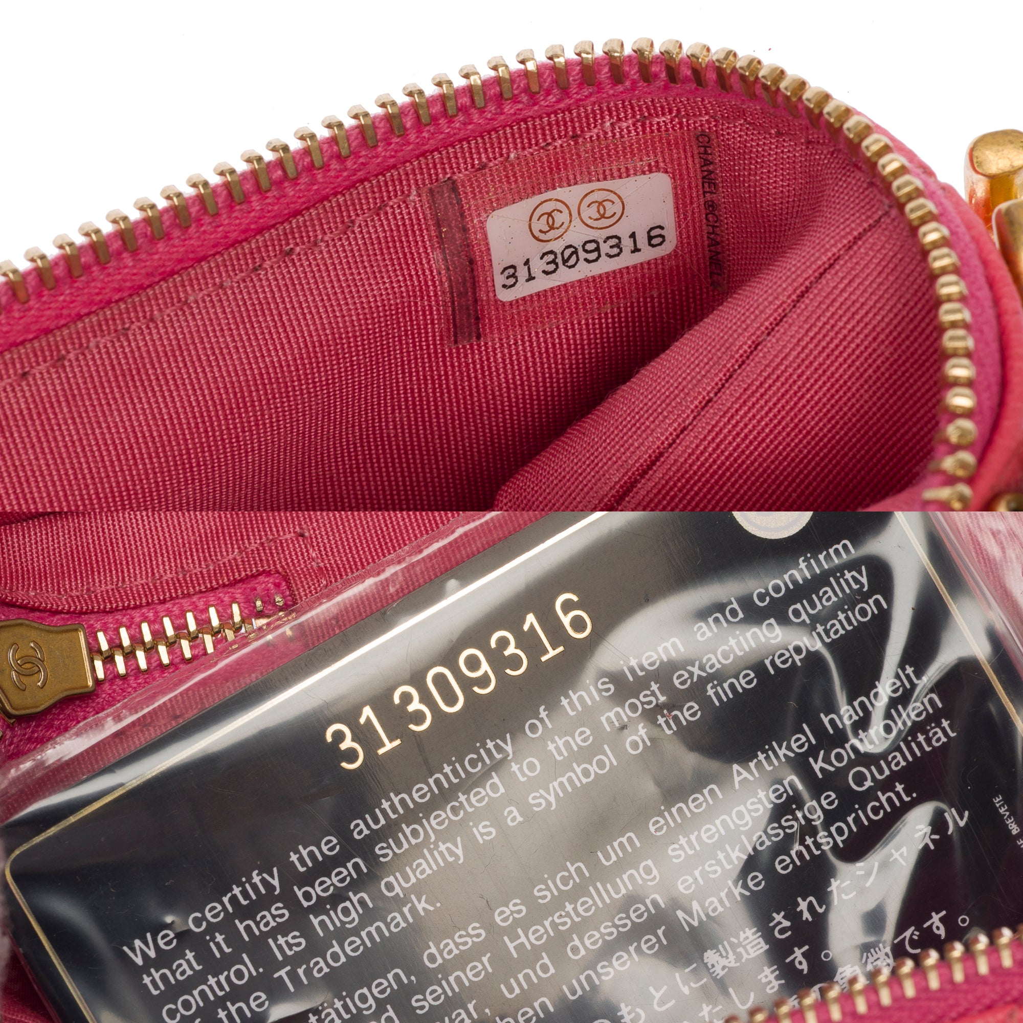 Sac CHANEL Vanity en Cuir Rose - 103734