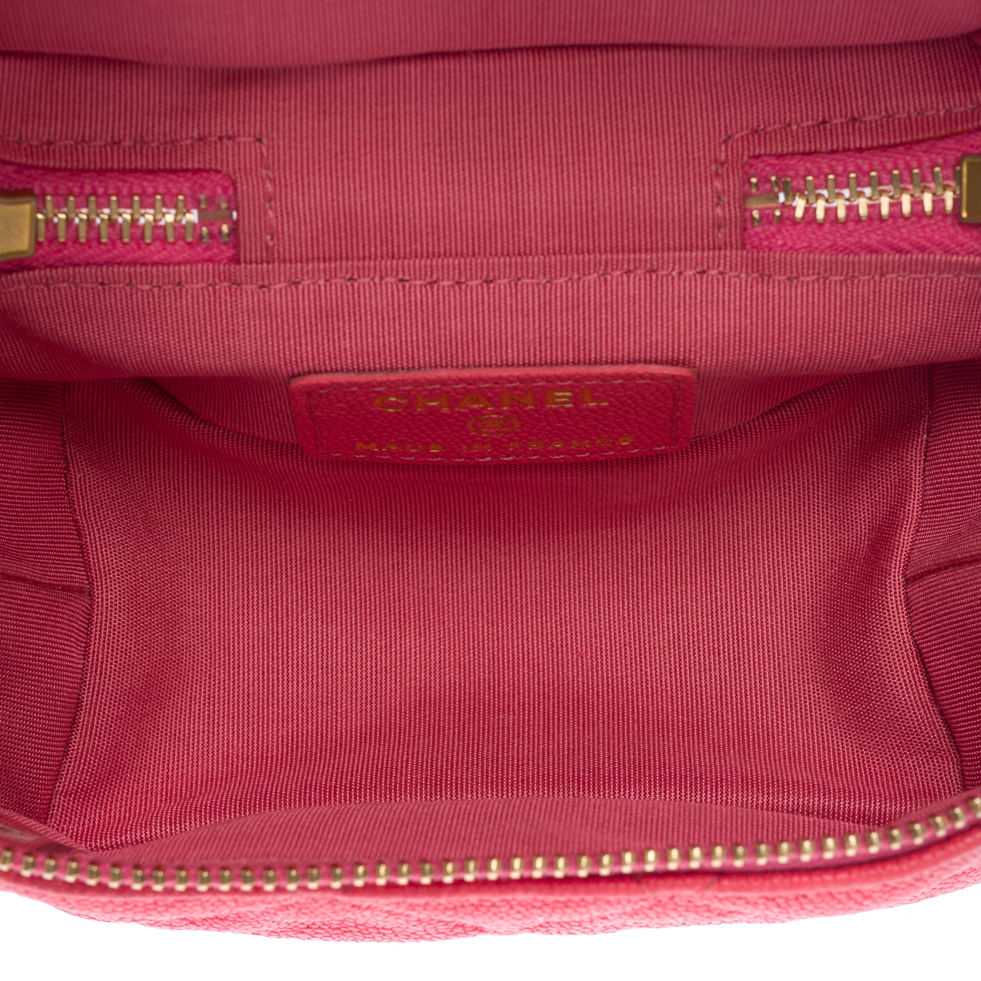 Sac CHANEL Vanity en Cuir Rose - 103734