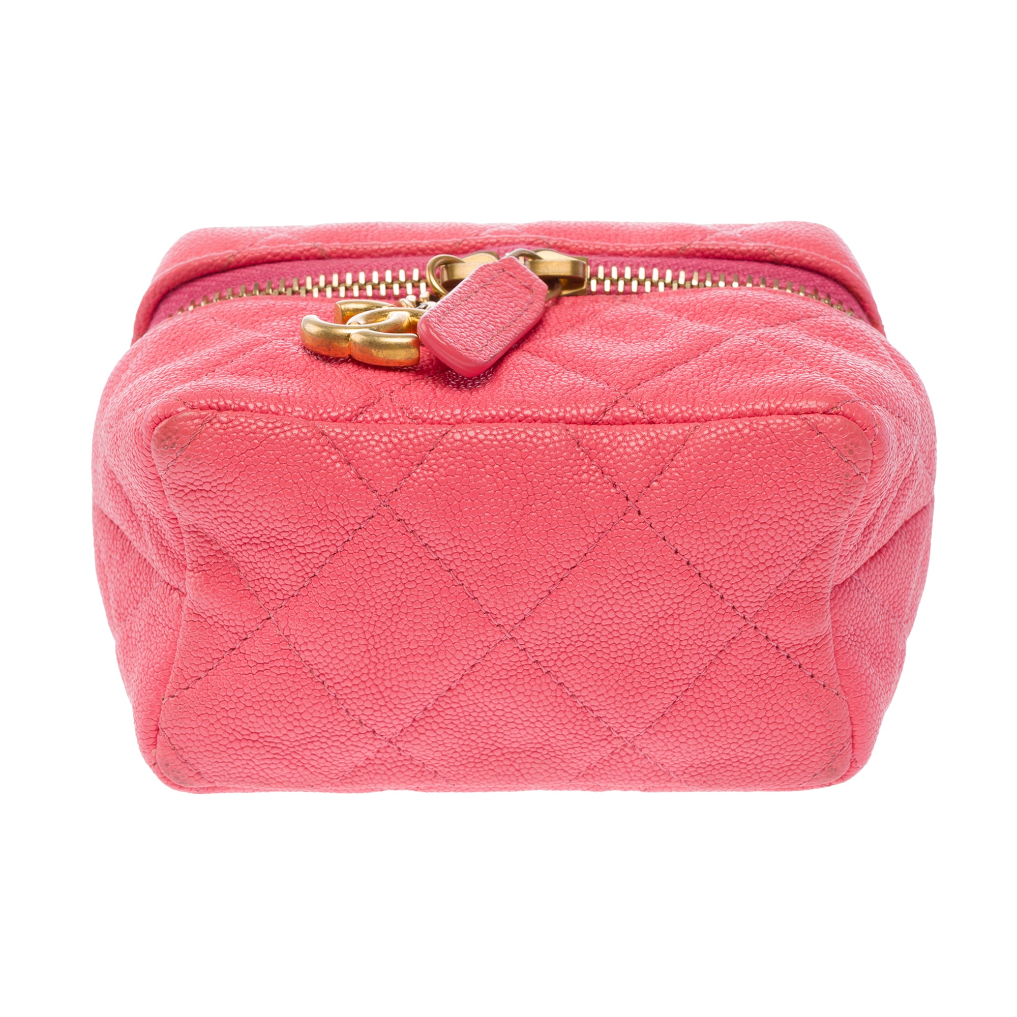 Sac CHANEL Vanity en Cuir Rose - 103734