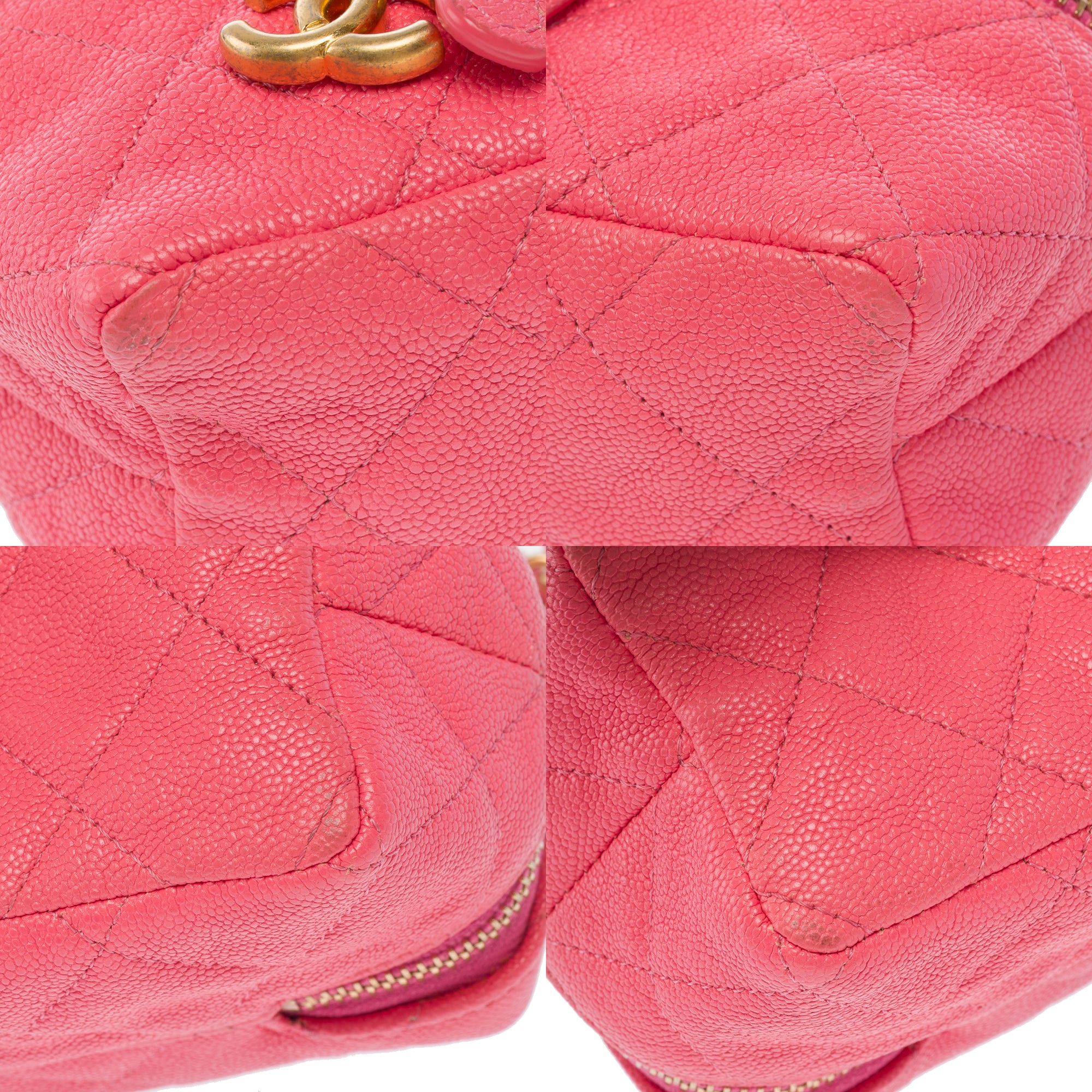 Sac CHANEL Vanity en Cuir Rose - 103734