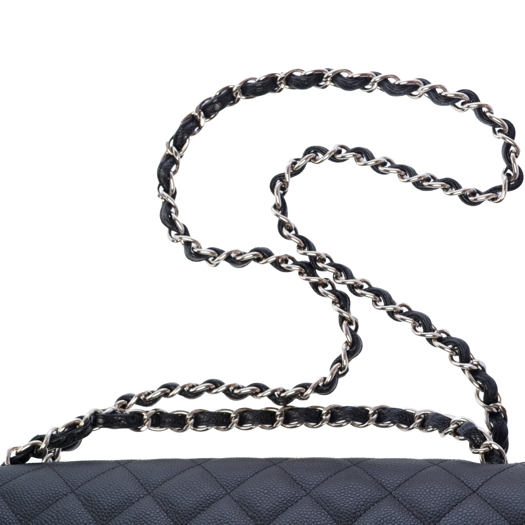 Sac CHANEL Timeless/Classique en Cuir Noir - 103735