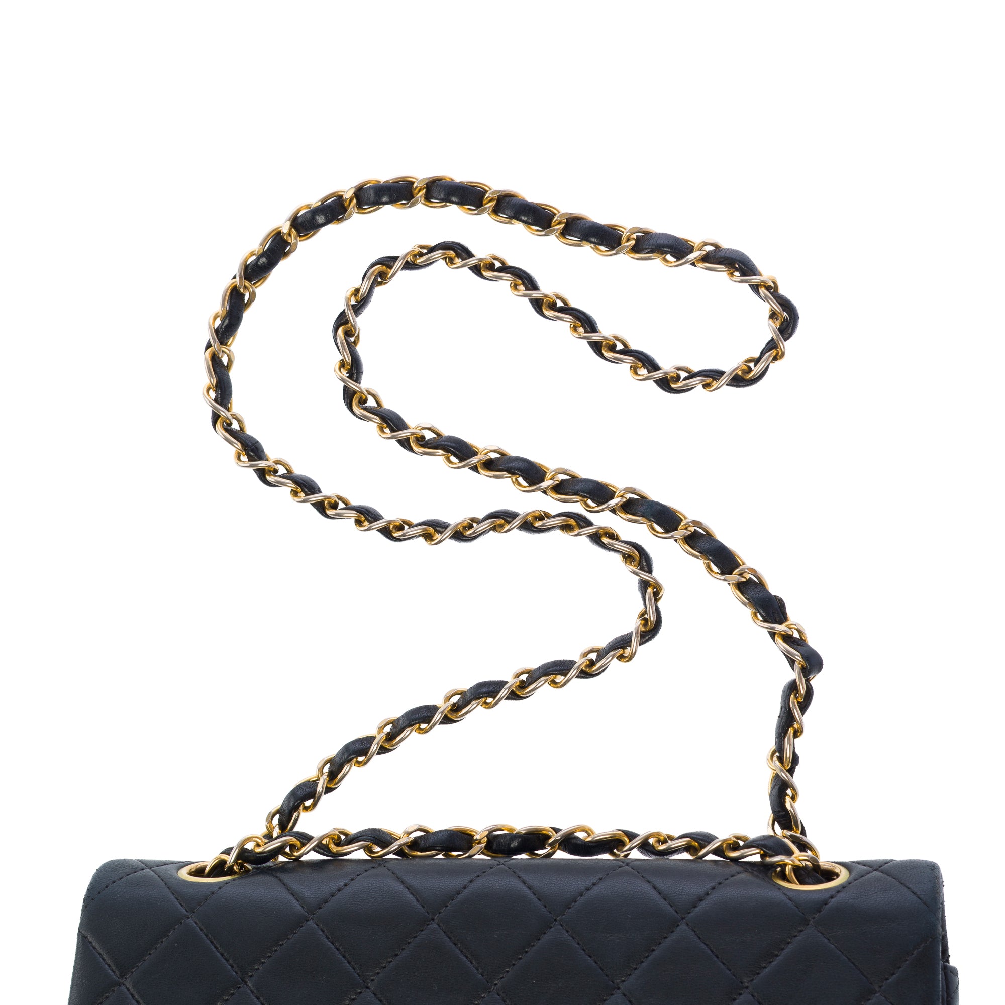 Sac CHANEL Timeless/Classique en Cuir Noir - 103744