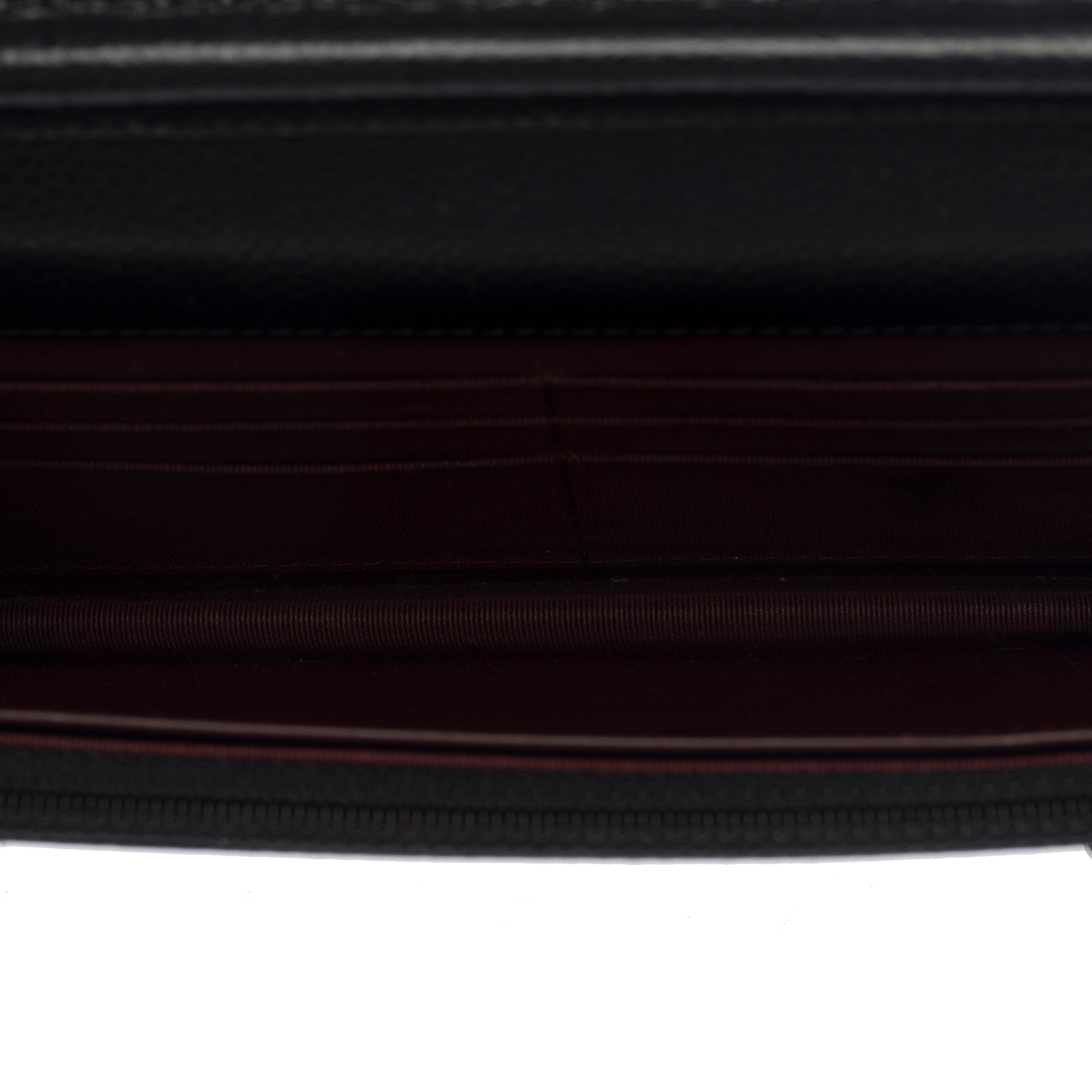 Sac CHANEL Wallet on Chain en Cuir Noir - 103736