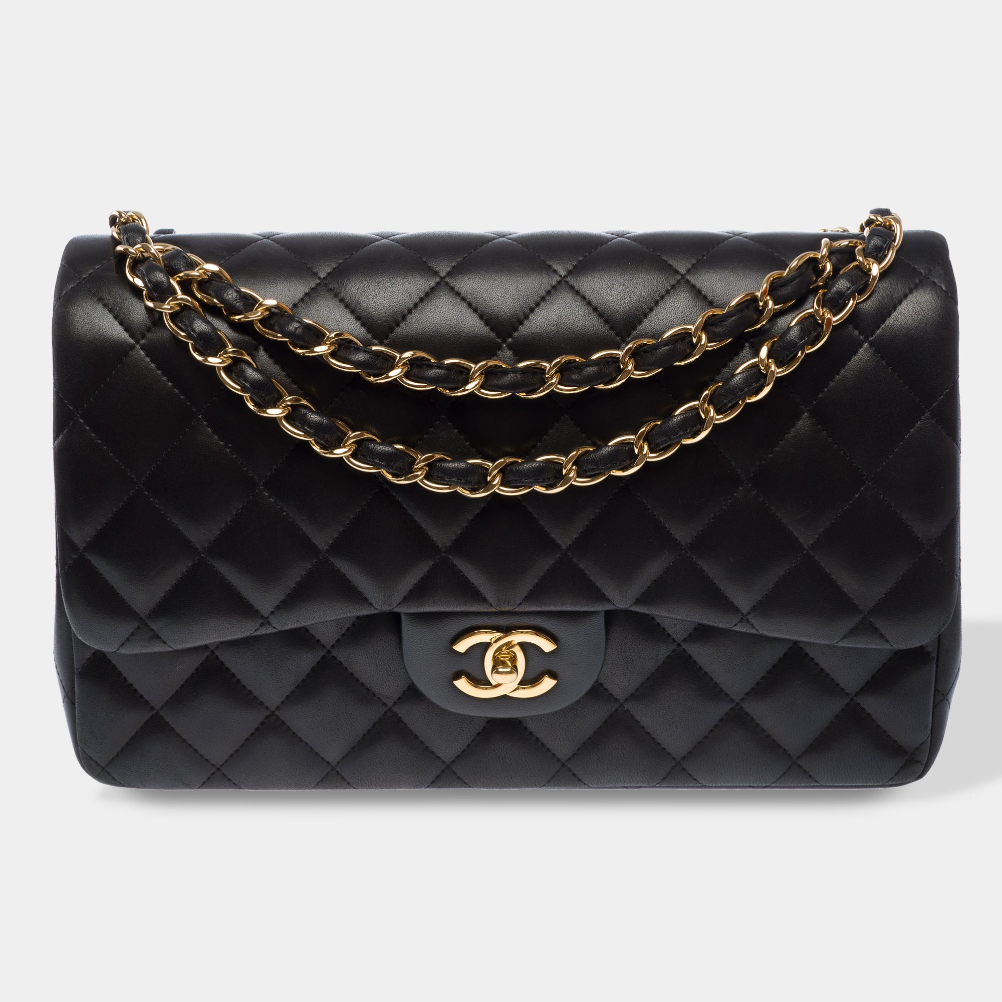 Sac CHANEL Timeless/Classique en Cuir Noir - 103738