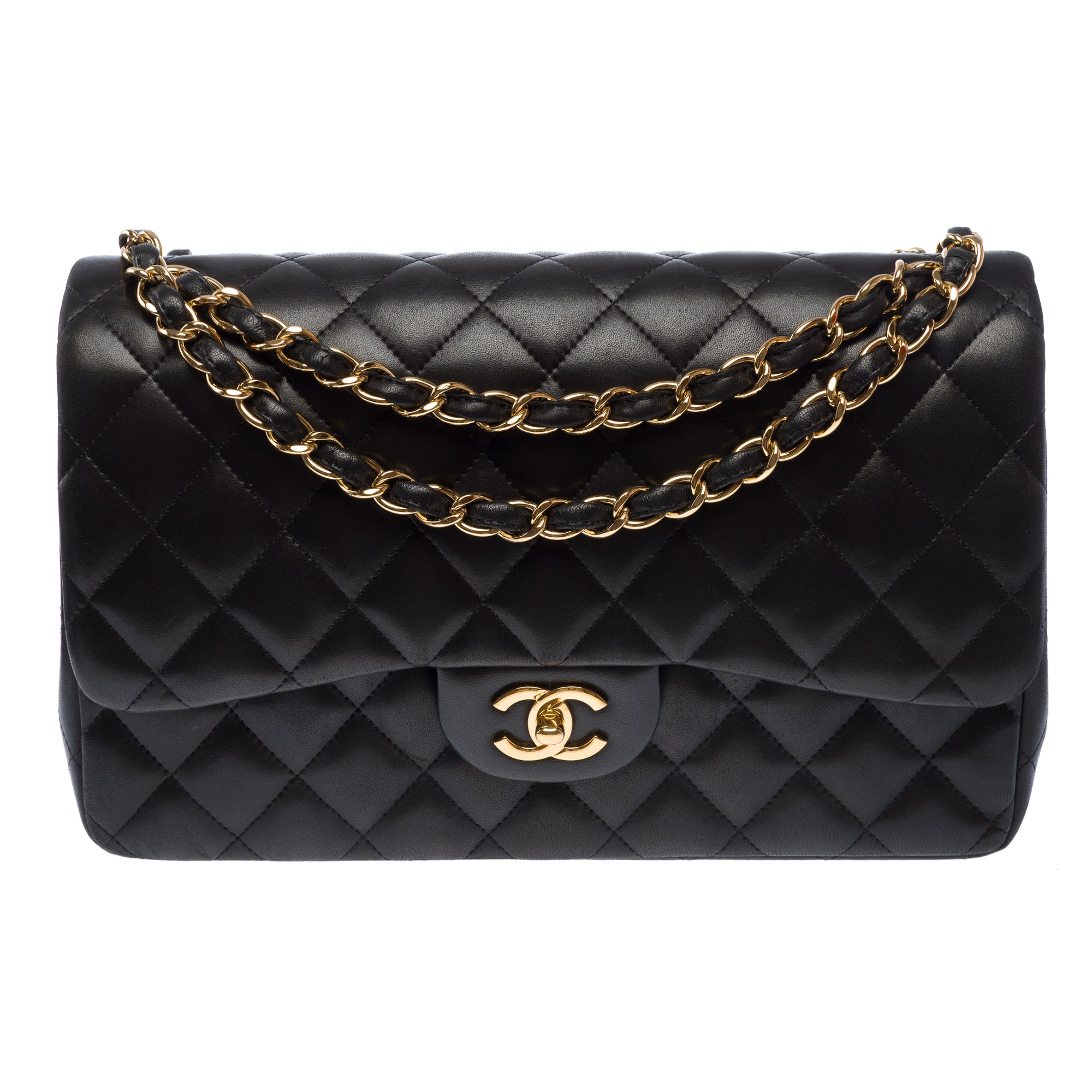 Sac CHANEL Timeless/Classique en Cuir Noir - 103738