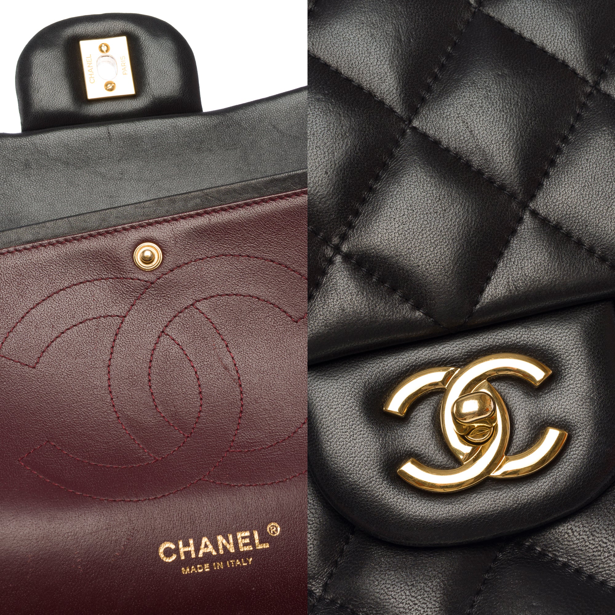 Sac CHANEL Timeless/Classique en Cuir Noir - 103738