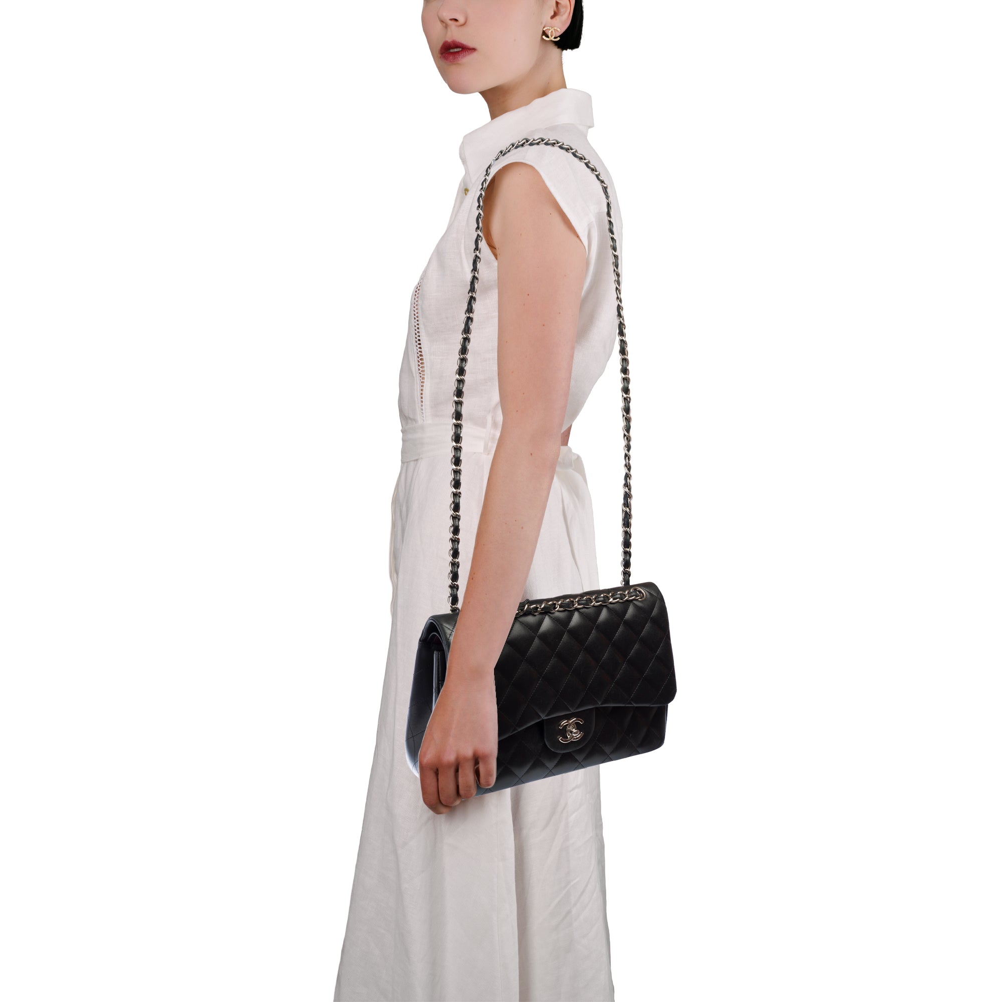 Sac CHANEL Timeless/Classique en Cuir Noir - 103740