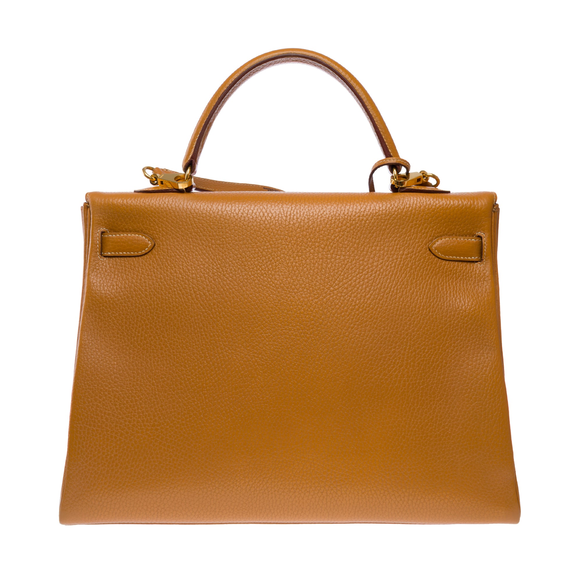 Sac HERMES Kelly 35 en Cuir Doré - 103609