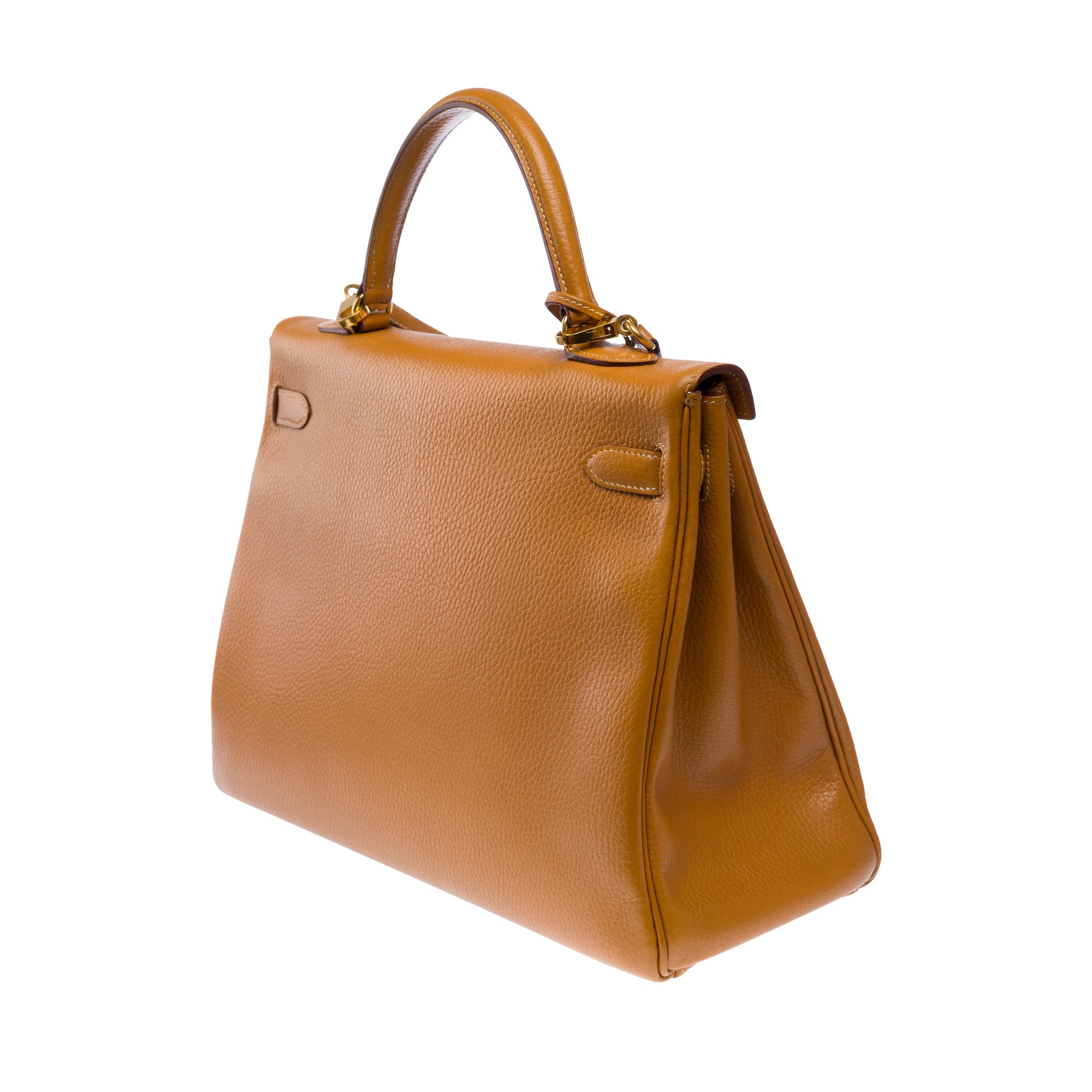 Sac HERMES Kelly 35 en Cuir Doré - 103609