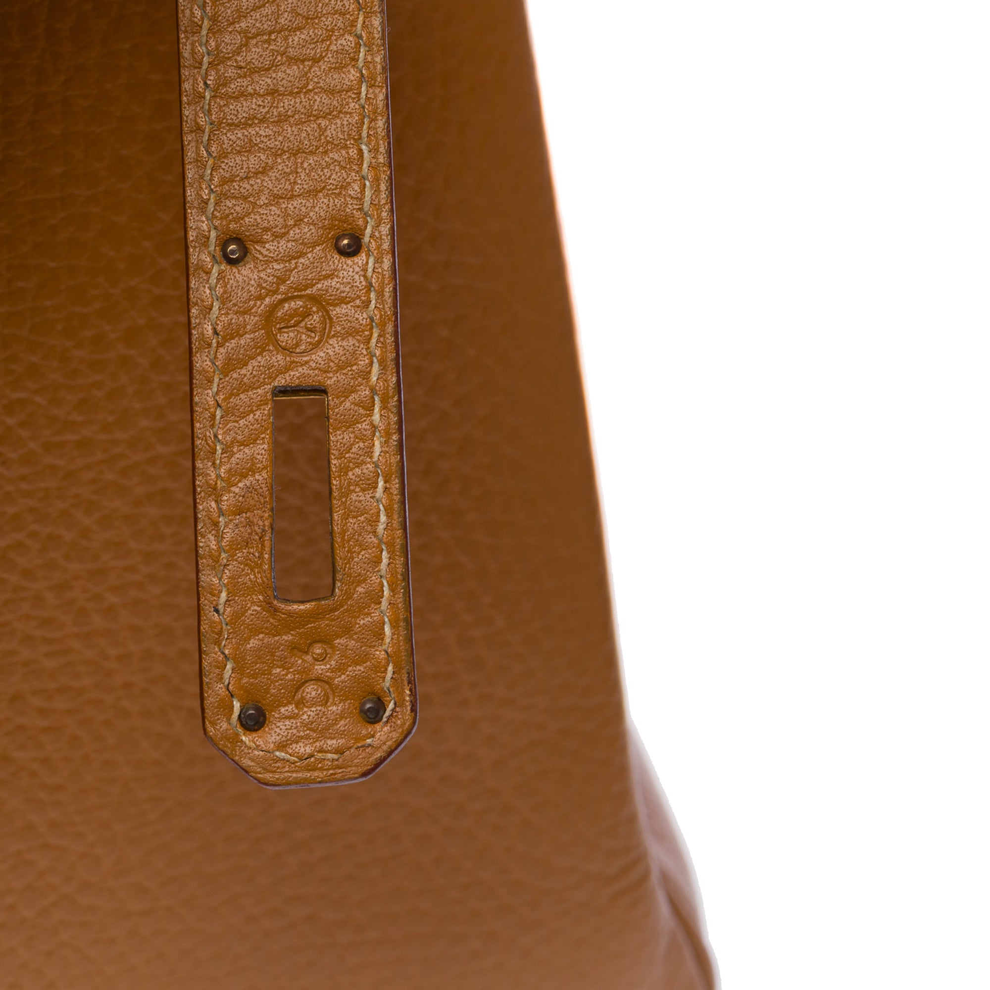 Sac HERMES Kelly 35 en Cuir Doré - 103609