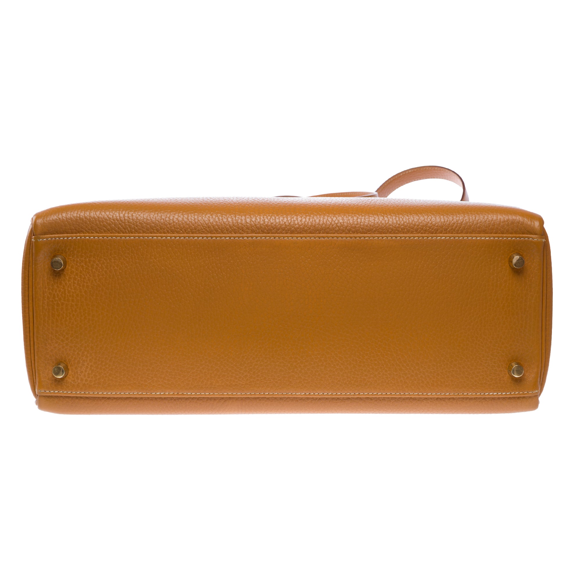 Sac HERMES Kelly 35 en Cuir Doré - 103609