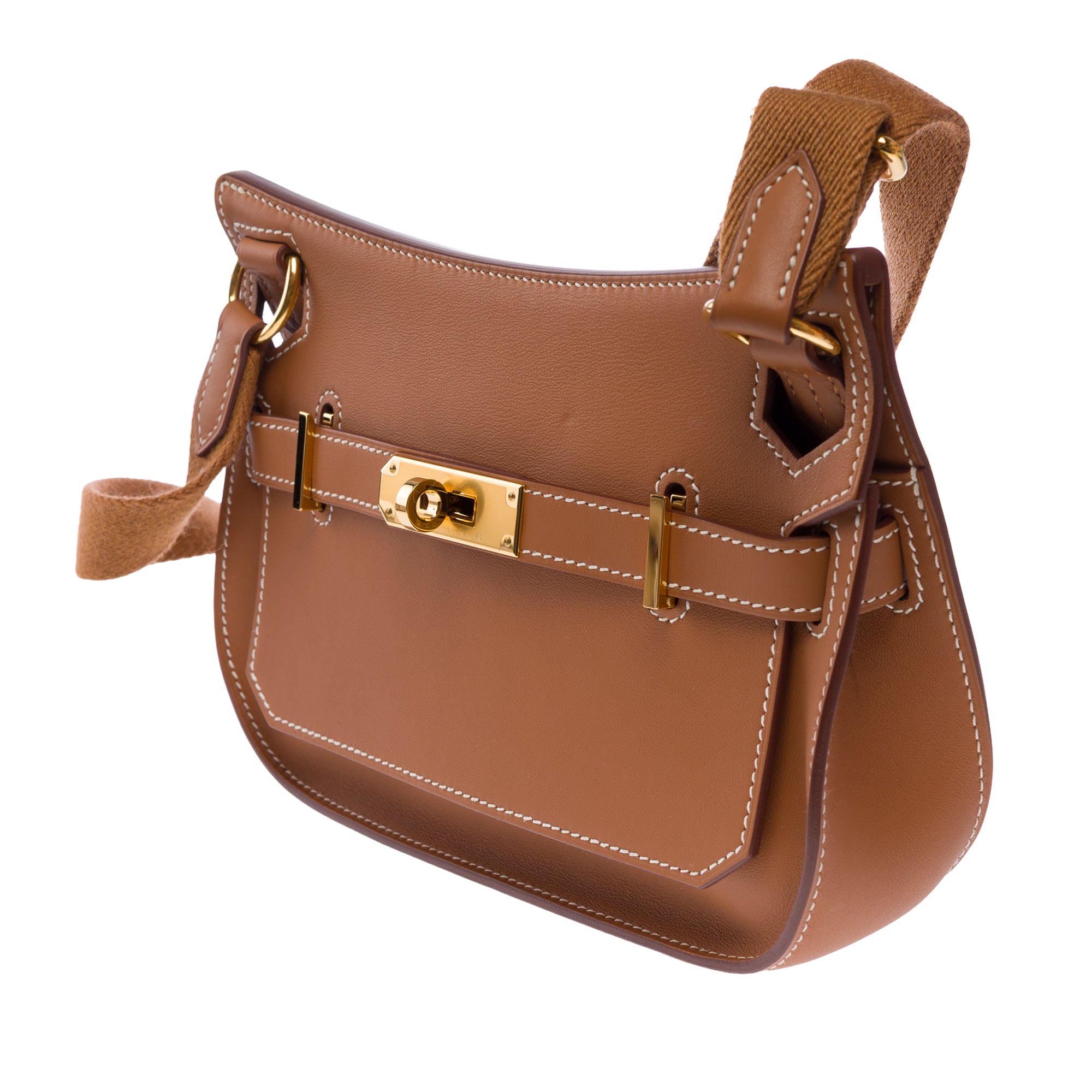 Sac HERMES Jypsiere en Cuir Doré - 103749