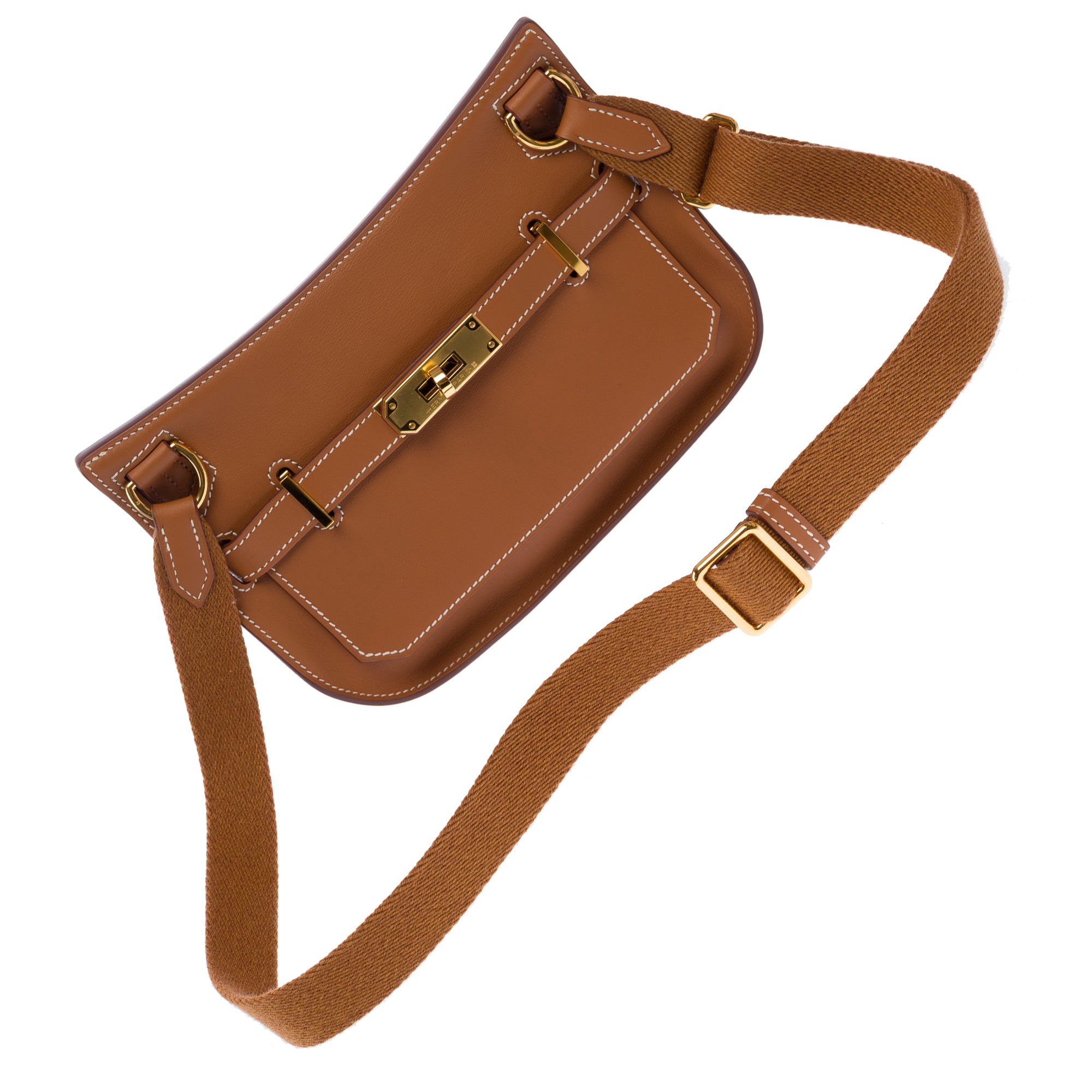 Sac HERMES Jypsiere en Cuir Doré - 103749
