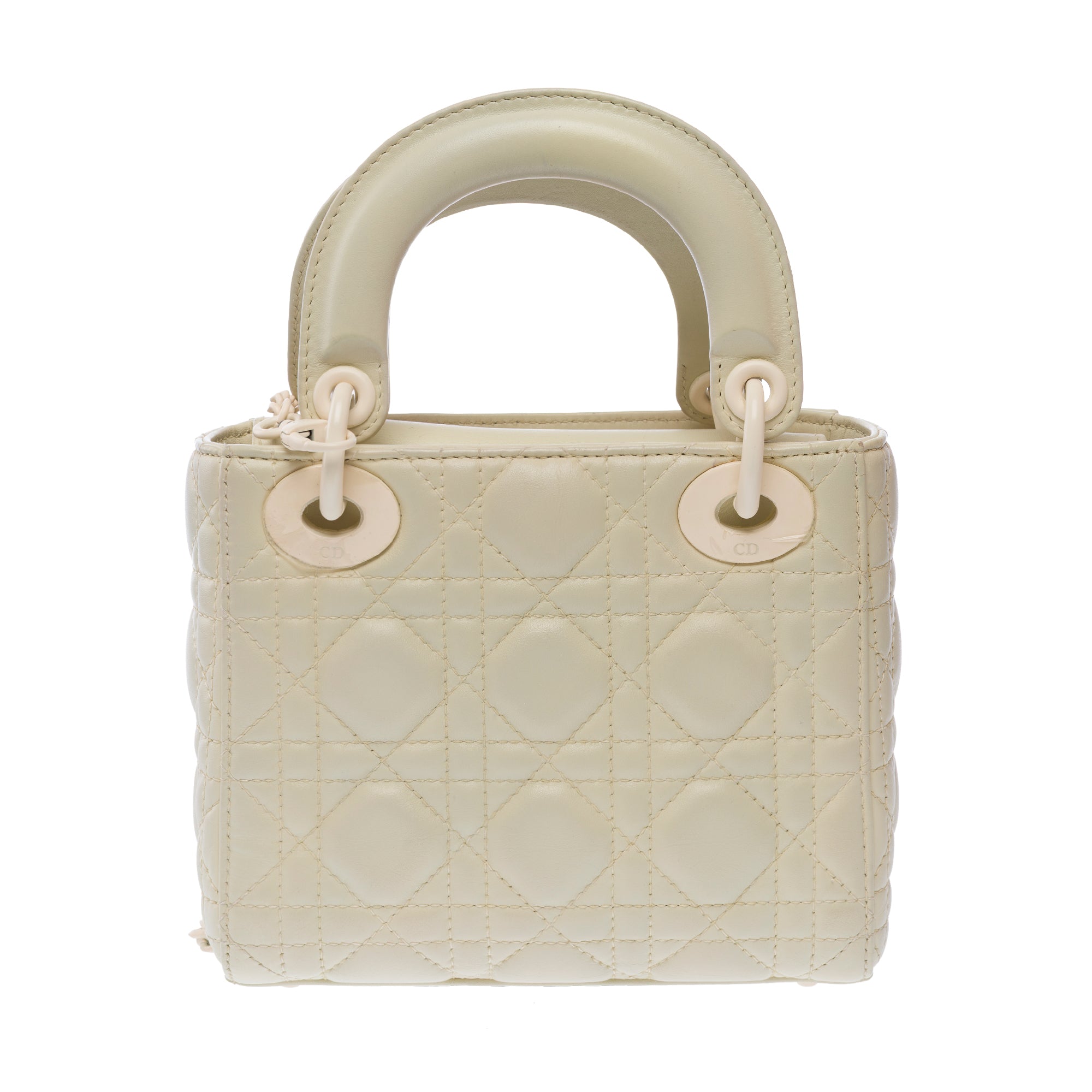 Sac DIOR Lady Dior en Cuir Beige - 103758
