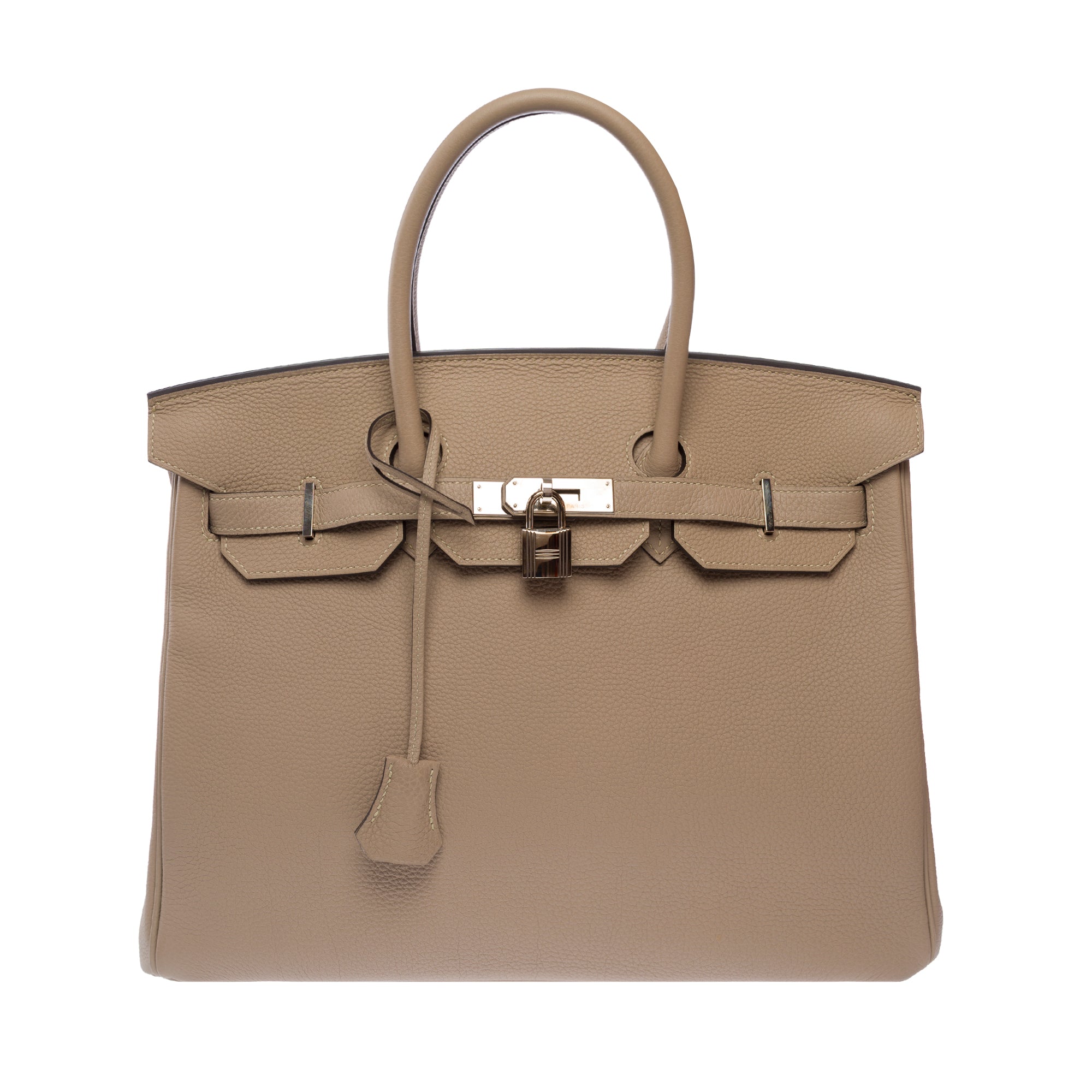 Sac HERMES Birkin 35 en Cuir Gris - 103760