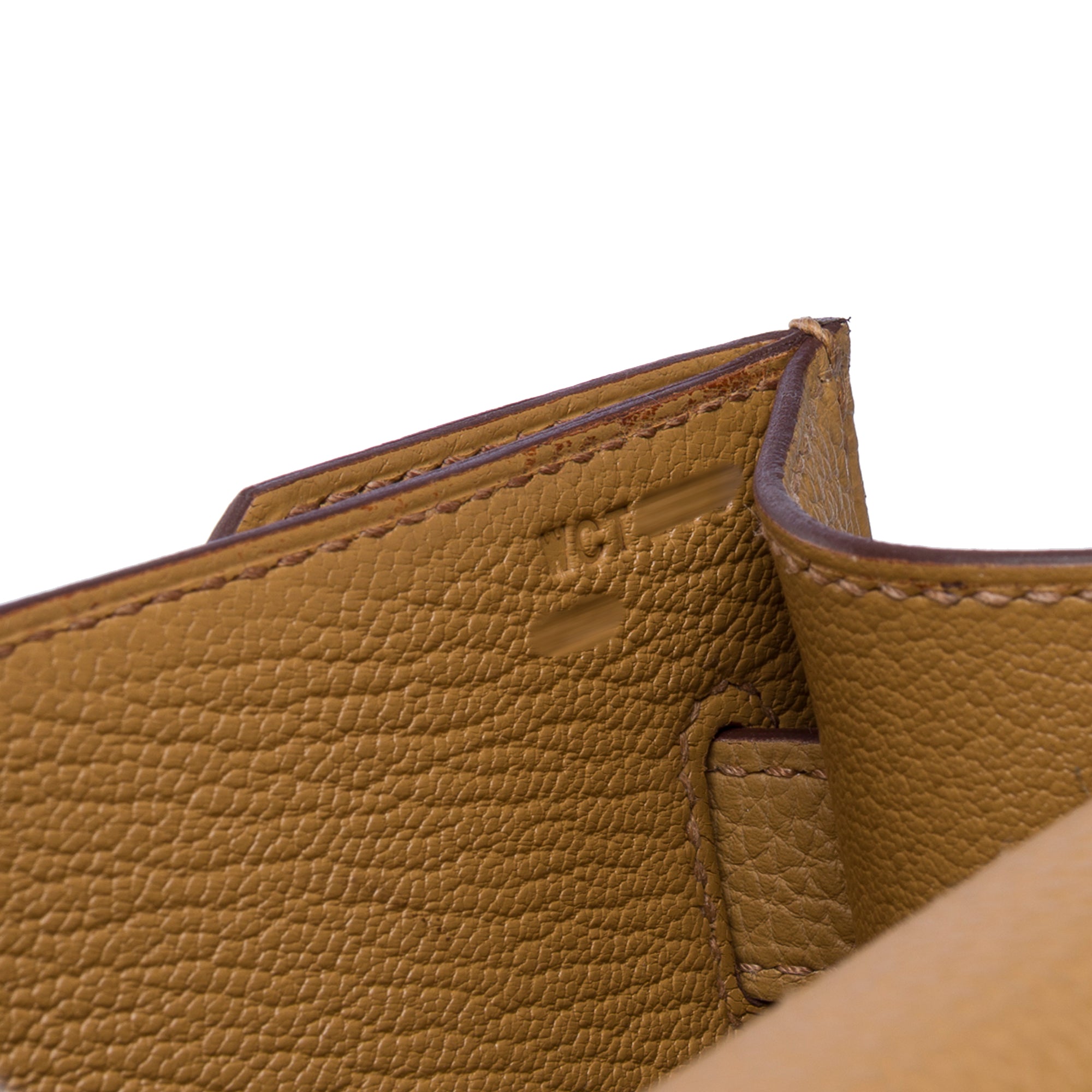 Sac HERMES Kelly Depeches en Cuir Beige - 102483