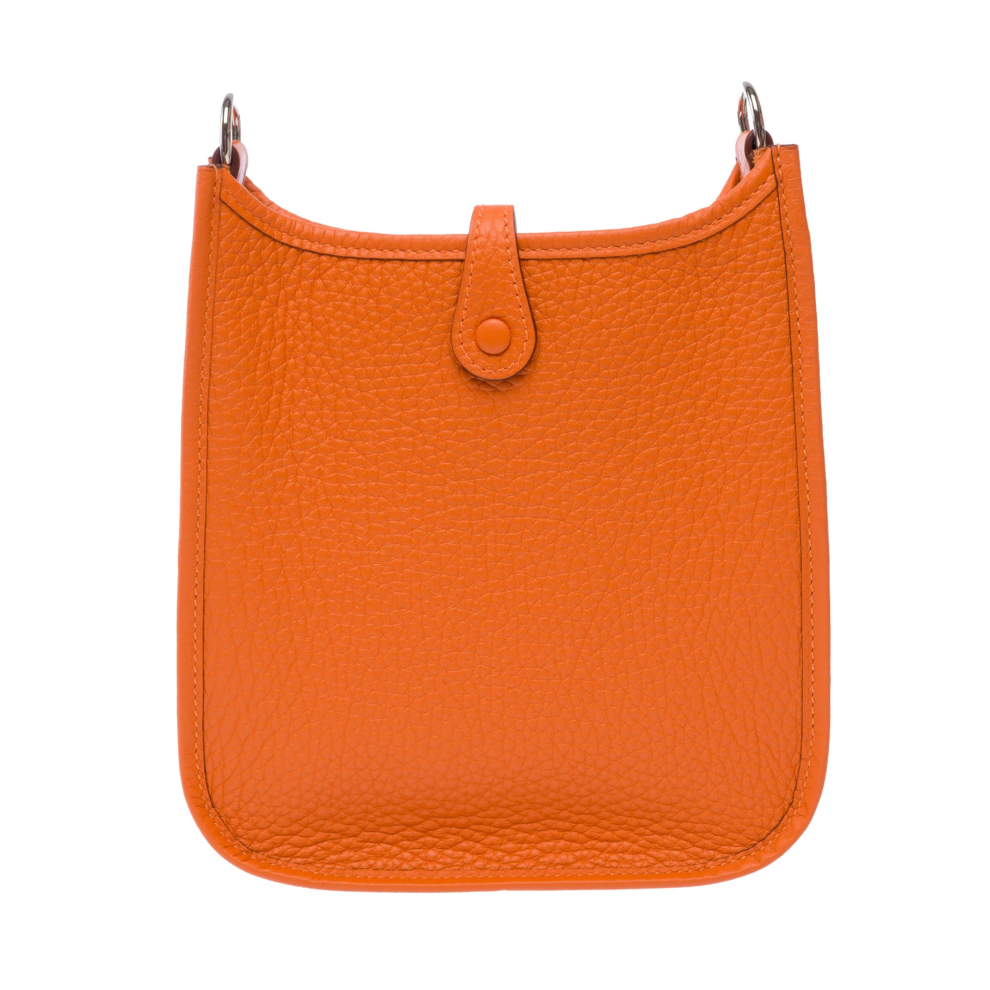 Sac HERMES Mini Evelyne en Cuir Orange - 103764