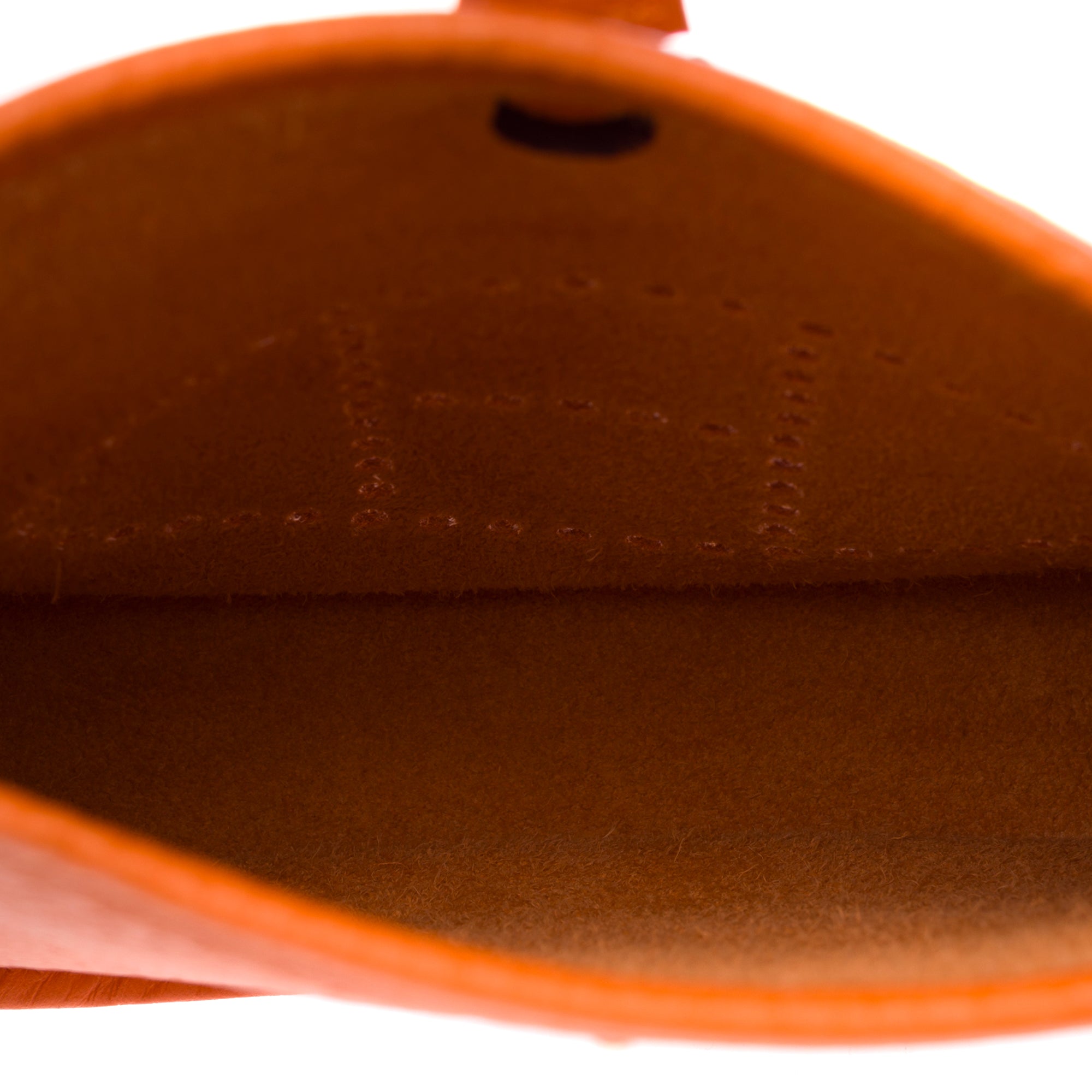 Sac HERMES Mini Evelyne en Cuir Orange - 103764