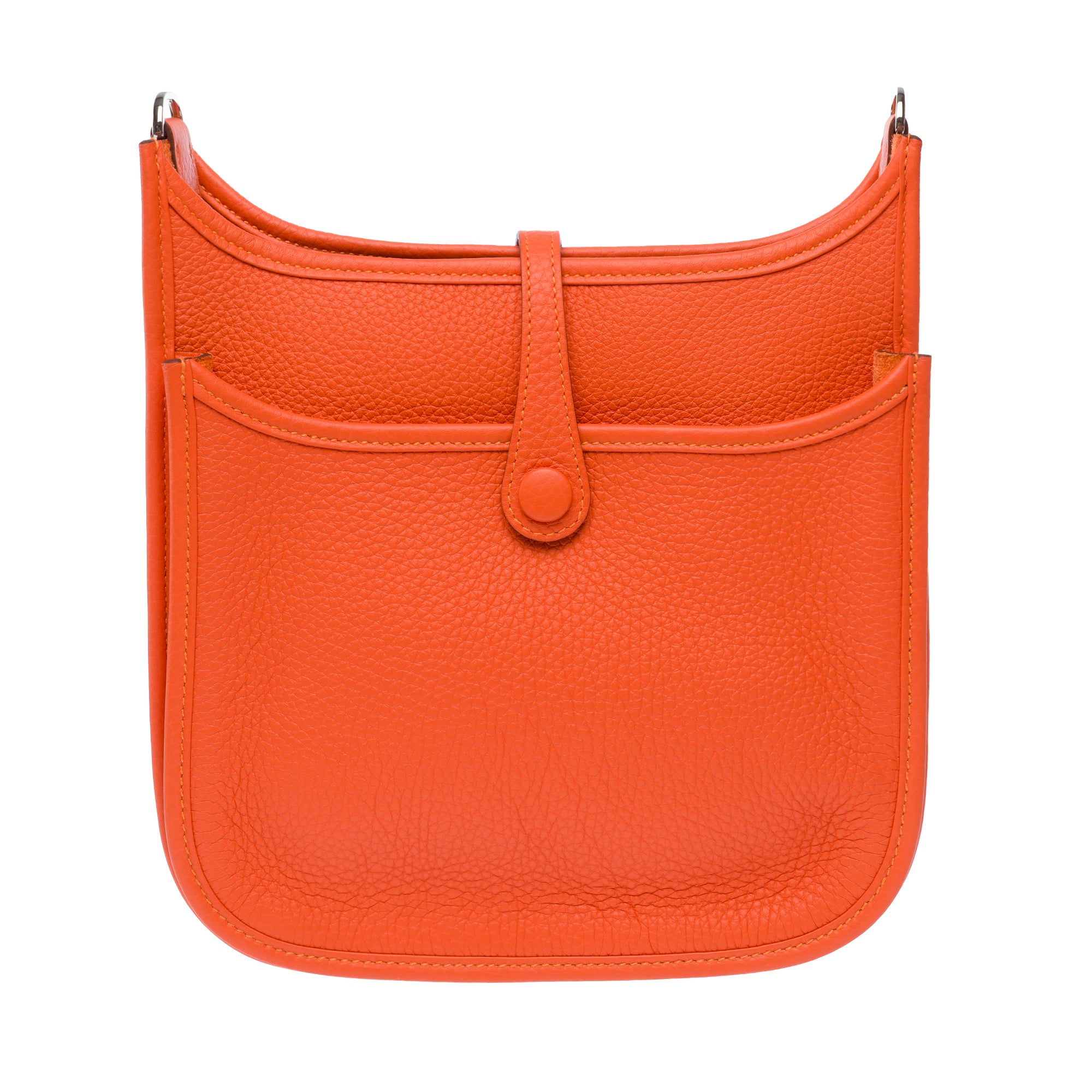 Sac HERMES Evelyne en Cuir Orange - 103770