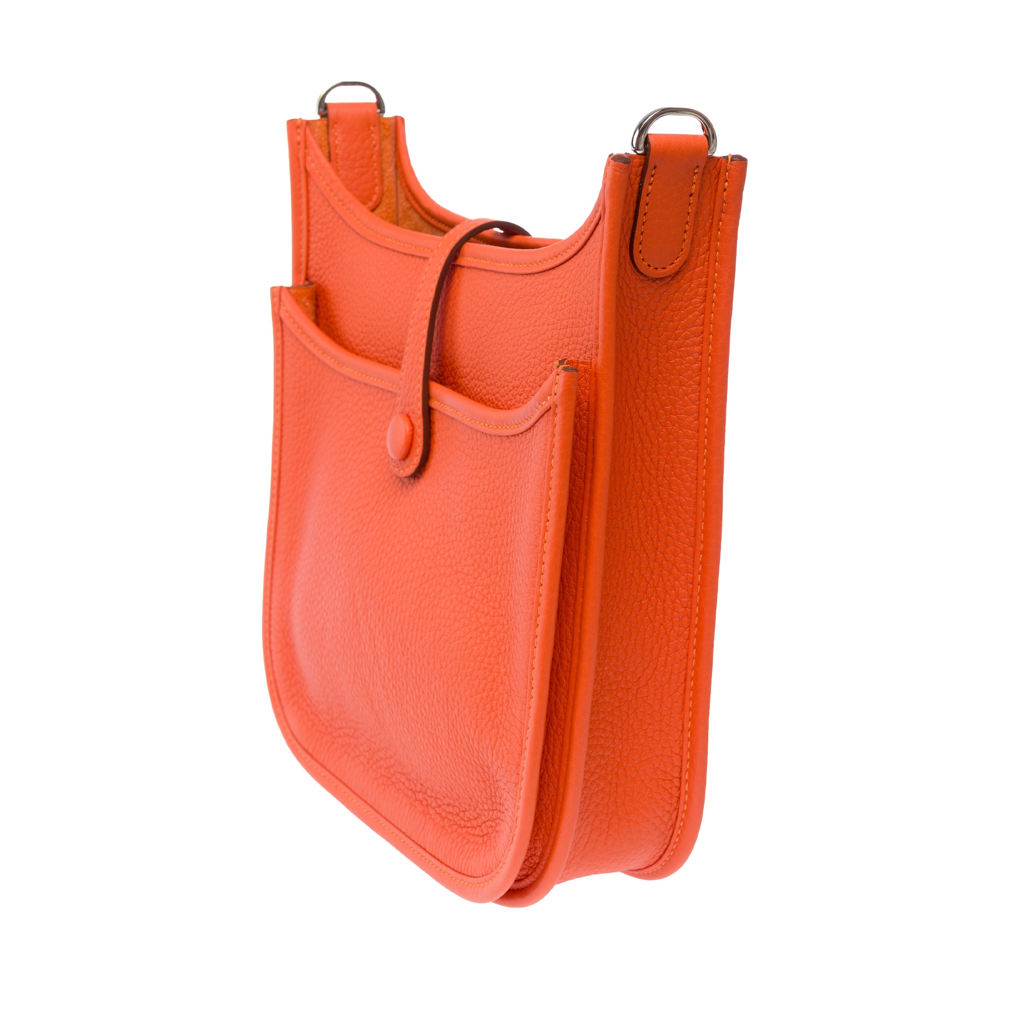 Sac HERMES Evelyne en Cuir Orange - 103770