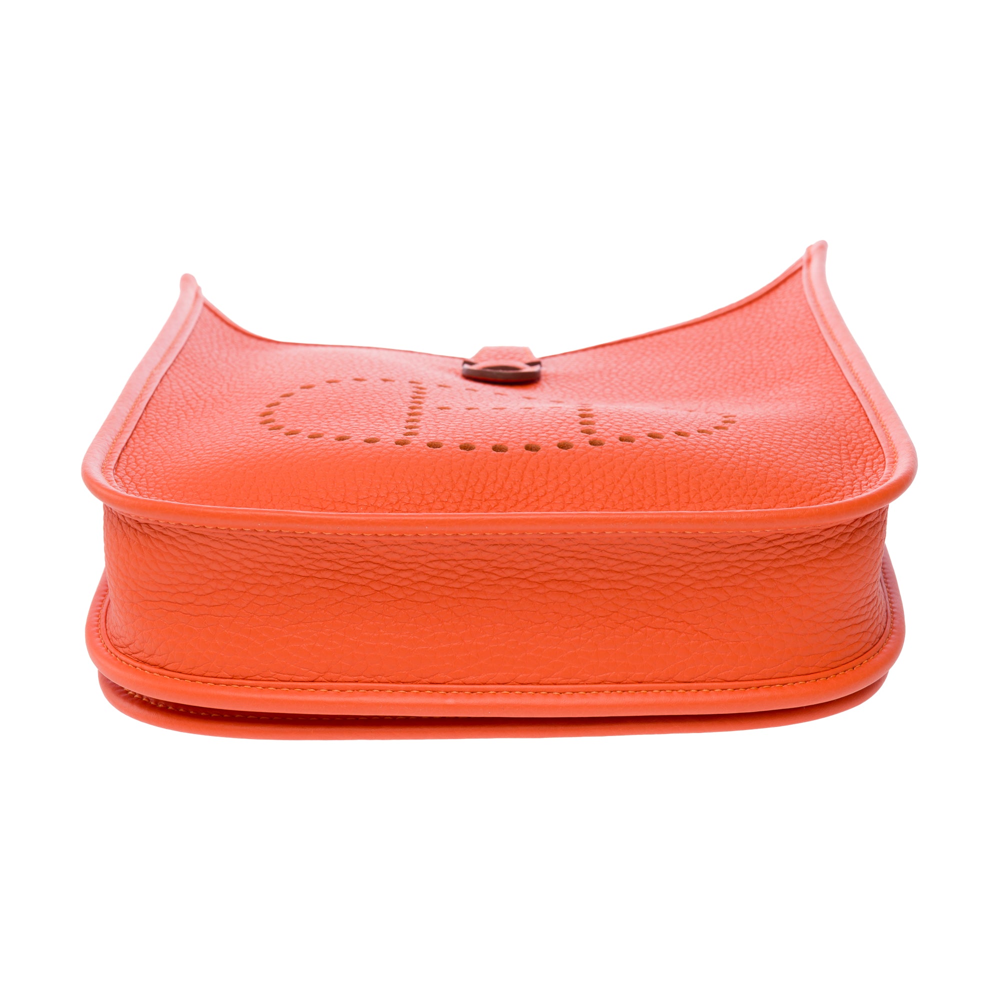 Sac HERMES Evelyne en Cuir Orange - 103770