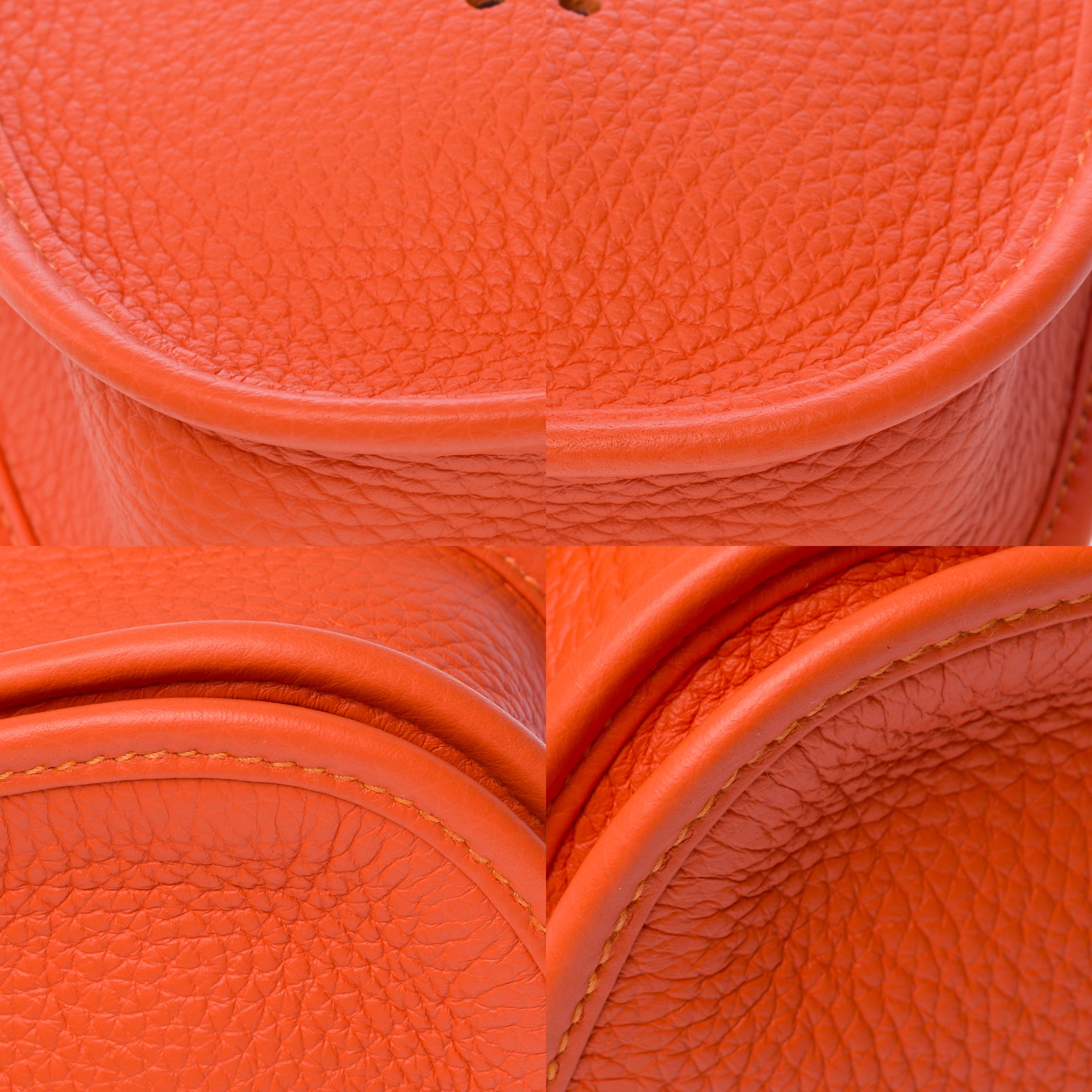 Sac HERMES Evelyne en Cuir Orange - 103770