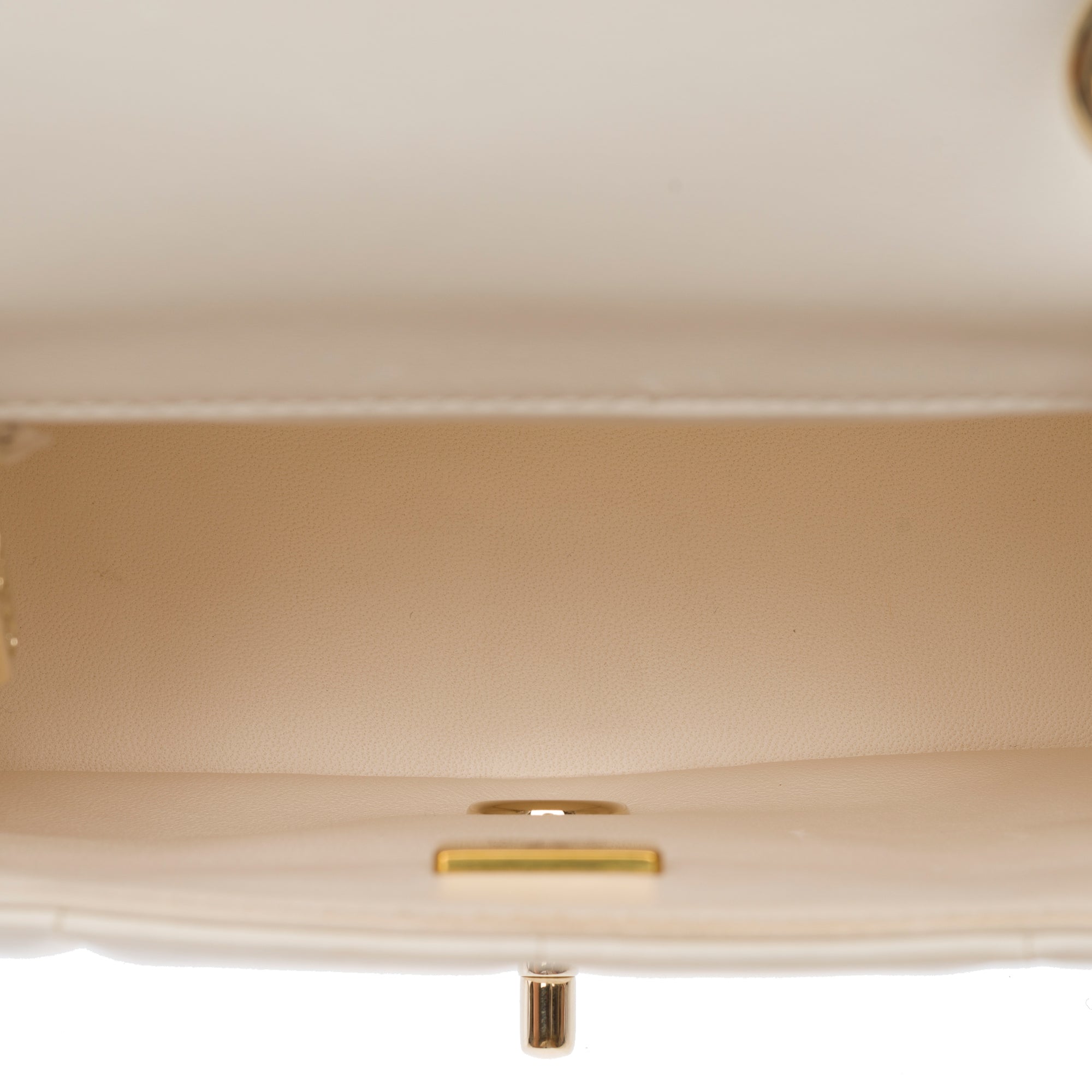 Sac CHANEL Timeless/Classique en Cuir Blanc - 103771
