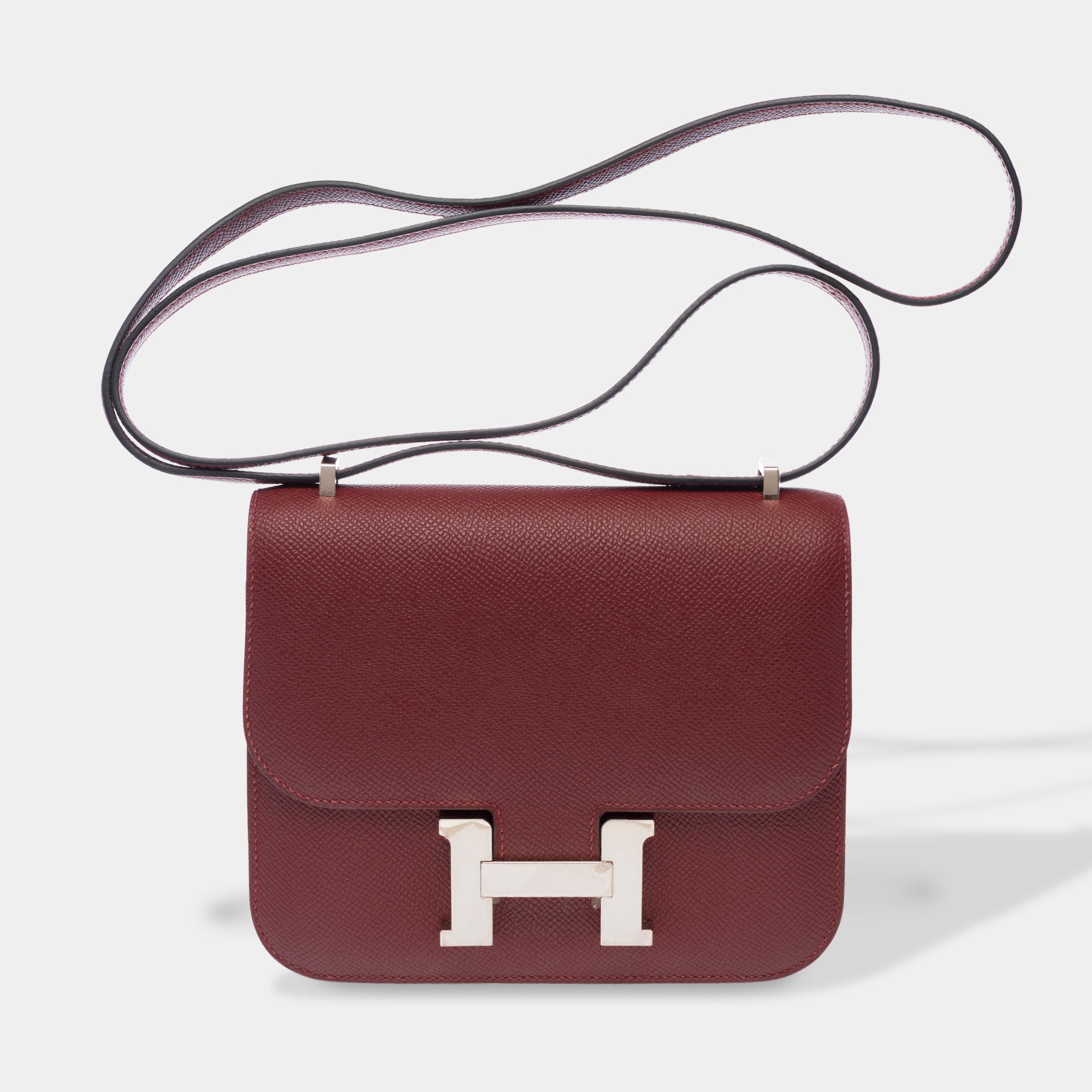 Sac HERMES Constance en Cuir Rouge - 103769